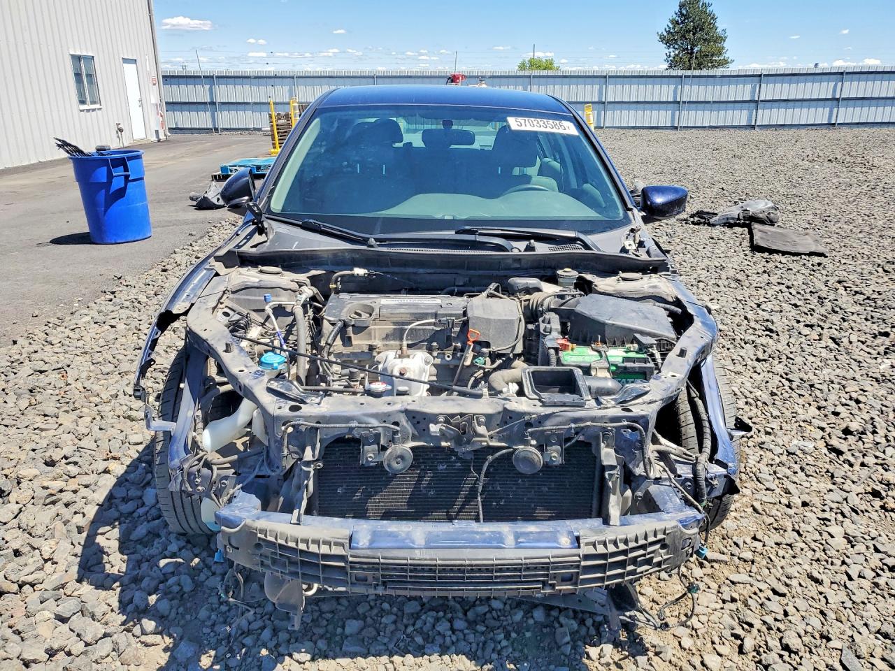2015 Honda Accord Lx Blue vin: 1HGCR2F35FA022371
