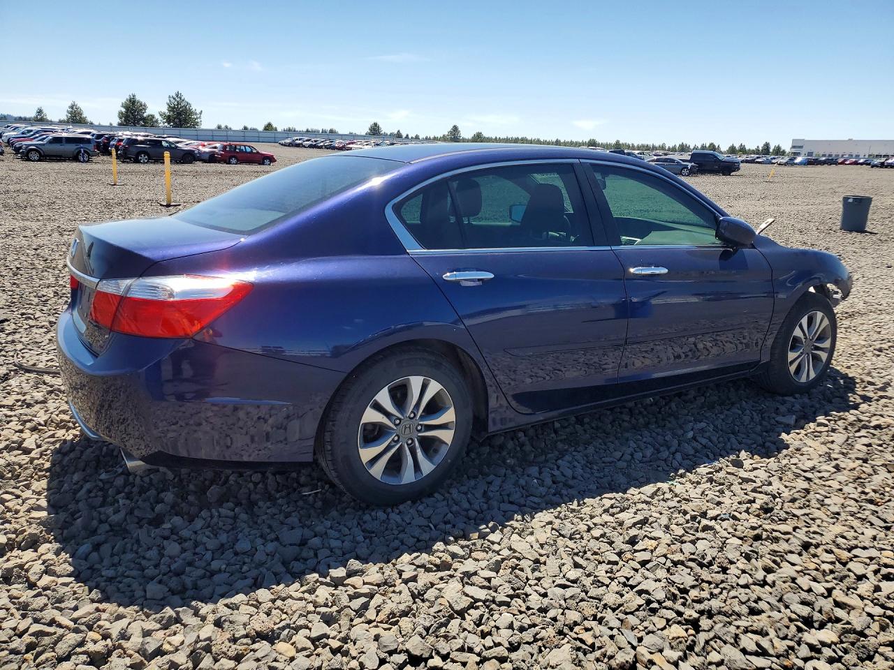 2015 Honda Accord Lx Blue vin: 1HGCR2F35FA022371