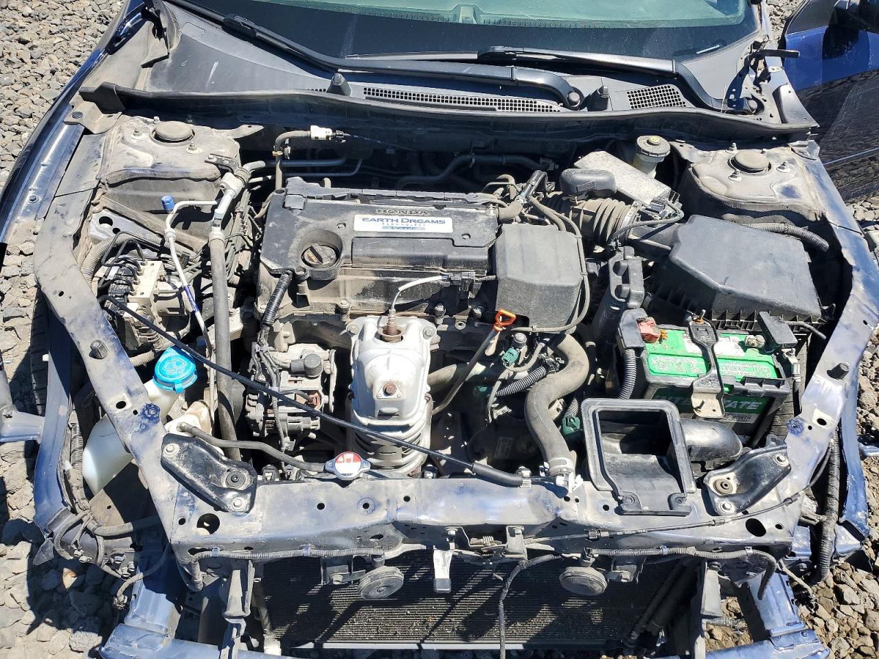 2015 Honda Accord Lx Blue vin: 1HGCR2F35FA022371
