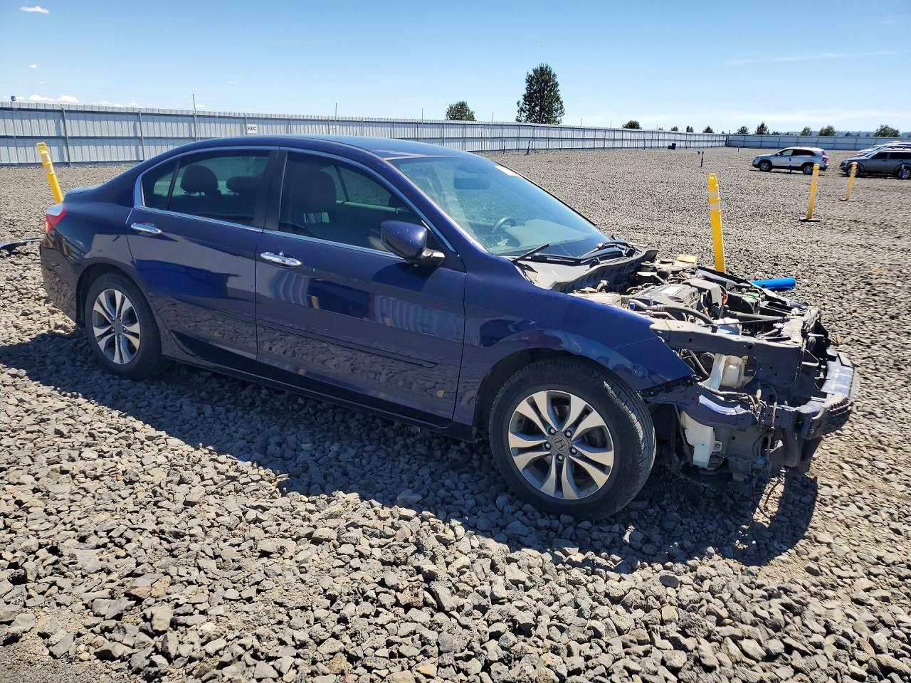 2015 Honda Accord Lx Blue vin: 1HGCR2F35FA022371