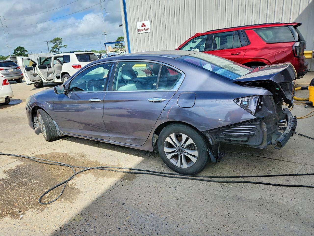 2015 Honda Accord Lx Gray vin: 1HGCR2F35FA025450