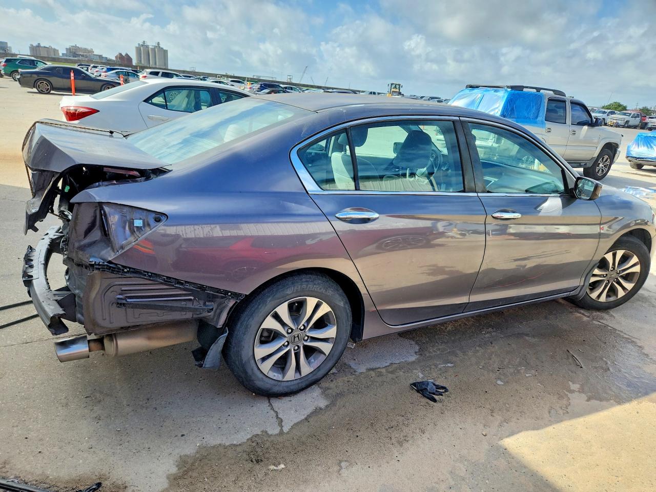 2015 Honda Accord Lx Gray vin: 1HGCR2F35FA025450