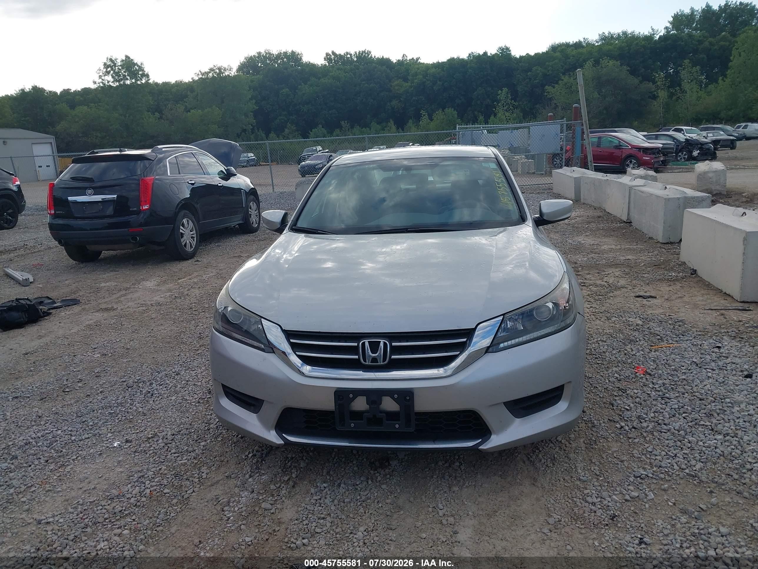 2015 Honda Accord Lx Silver vin: 1HGCR2F35FA029398