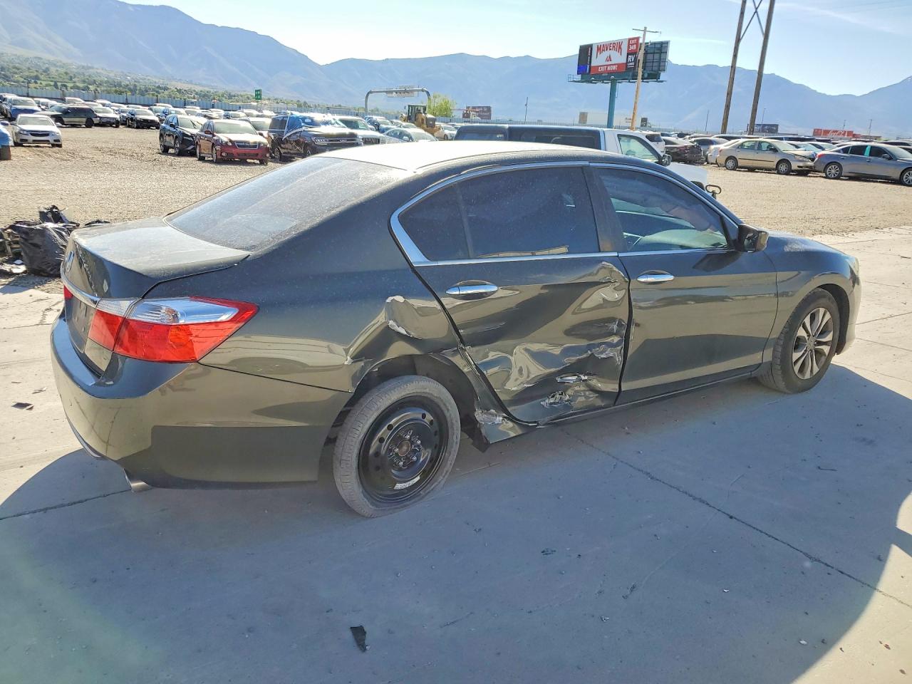 2015 Honda Accord Lx Gray vin: 1HGCR2F35FA053524