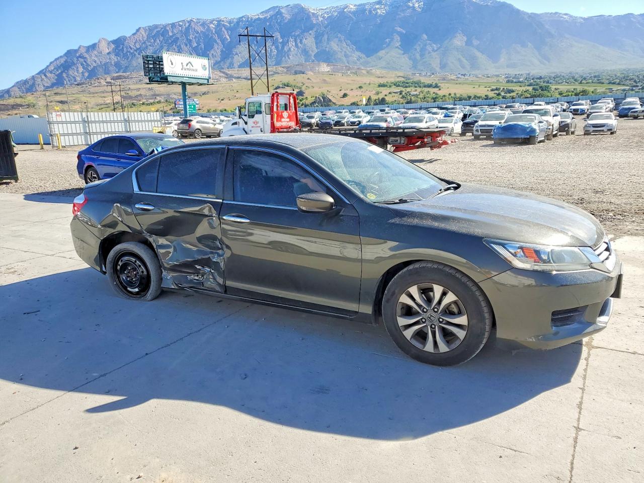 2015 Honda Accord Lx Gray vin: 1HGCR2F35FA053524