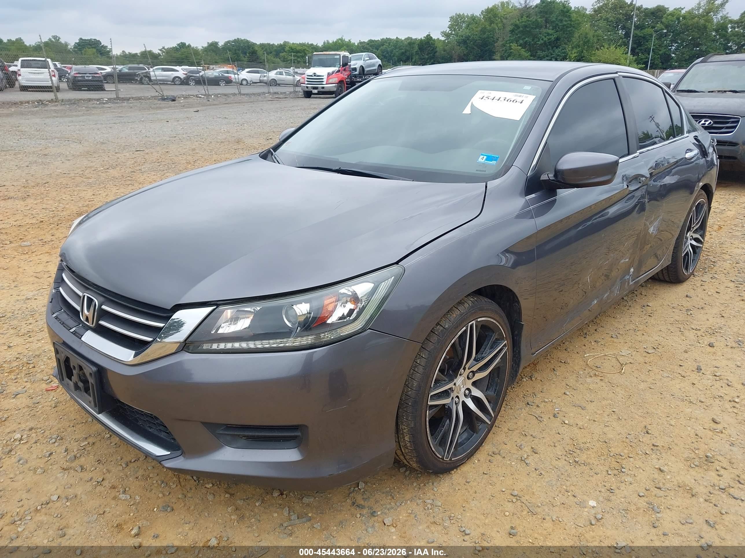 2015 Honda Accord Lx Gray vin: 1HGCR2F35FA069948