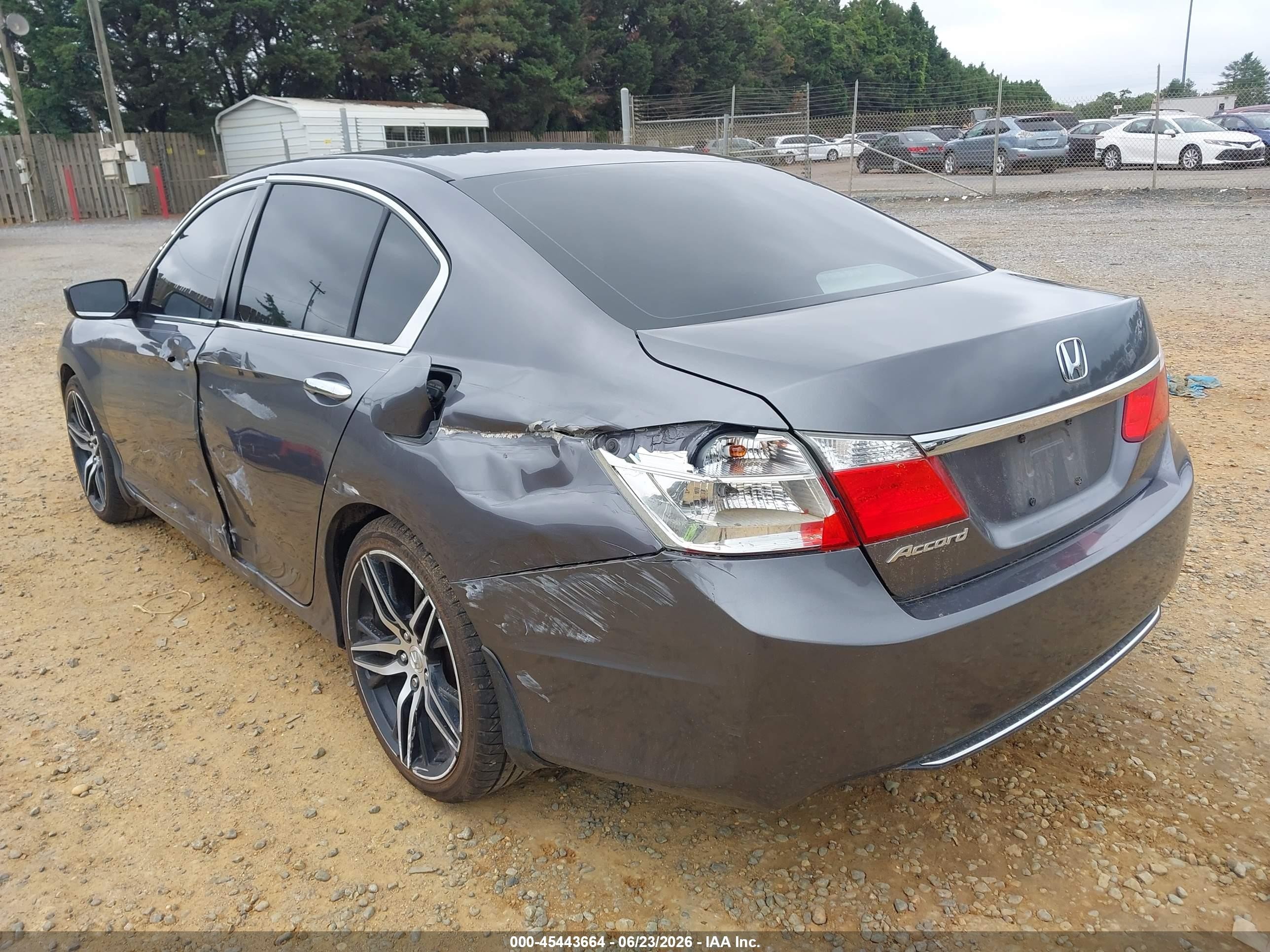 2015 Honda Accord Lx Gray vin: 1HGCR2F35FA069948
