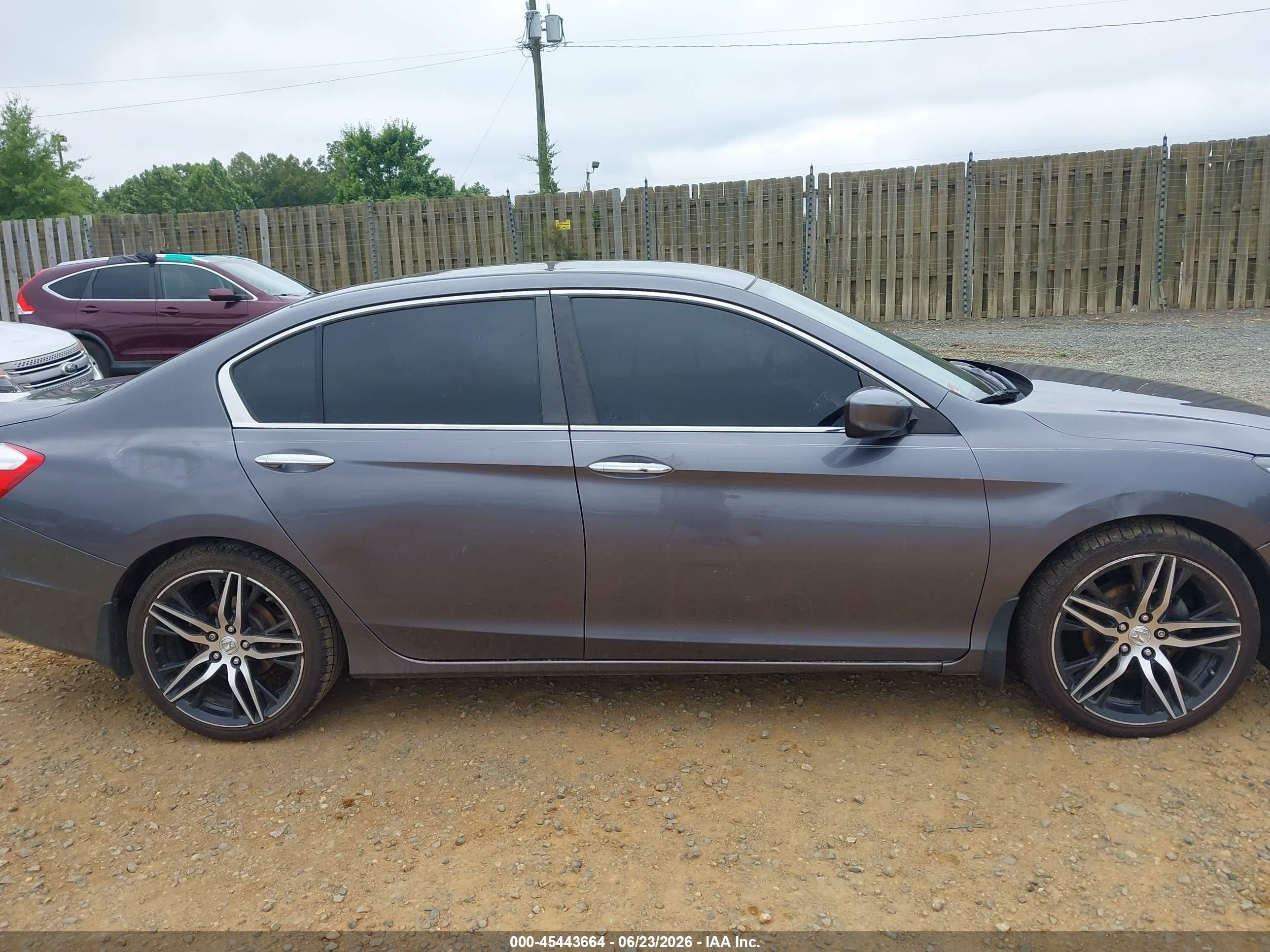 2015 Honda Accord Lx Gray vin: 1HGCR2F35FA069948