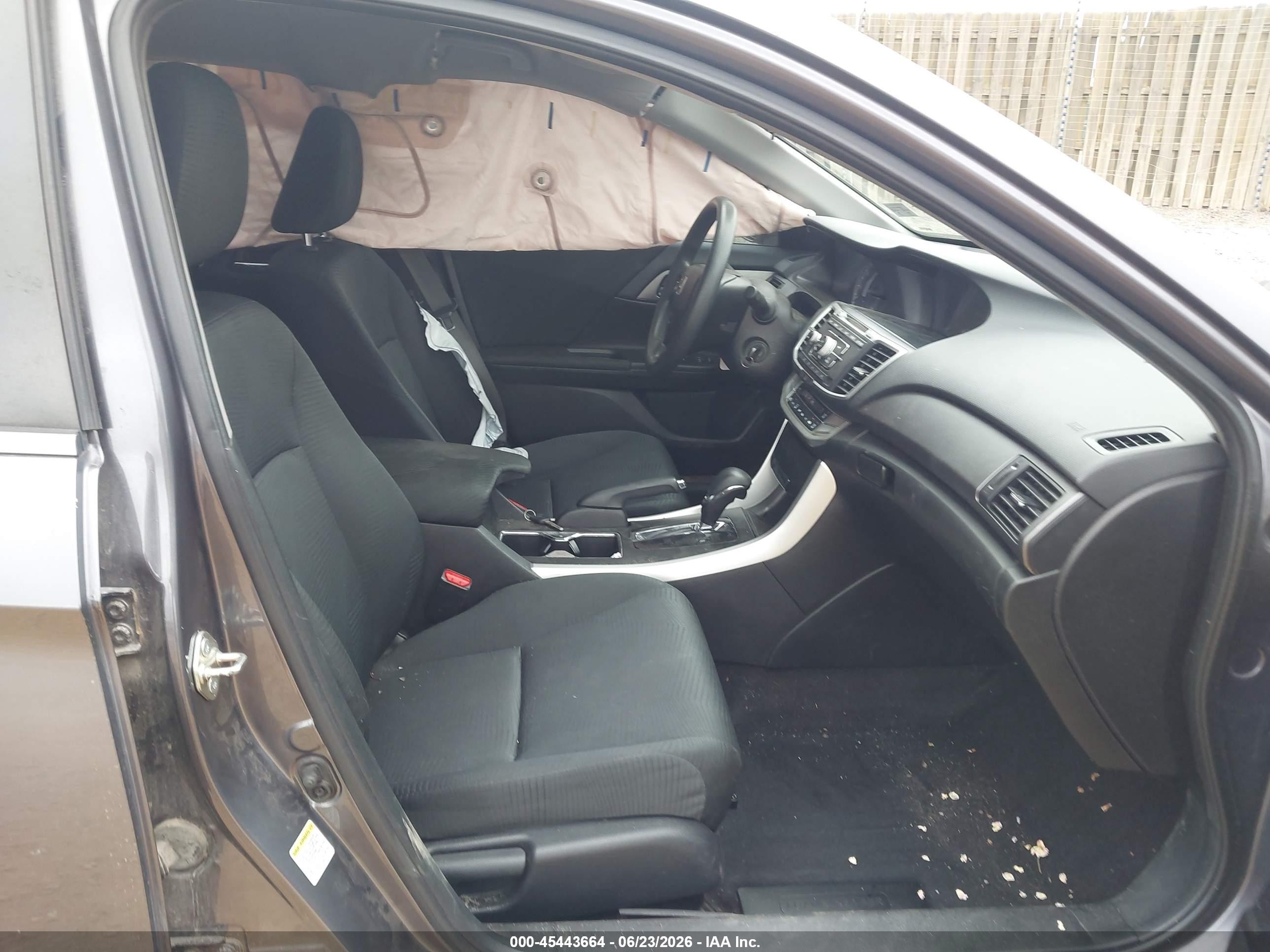 2015 Honda Accord Lx Gray vin: 1HGCR2F35FA069948