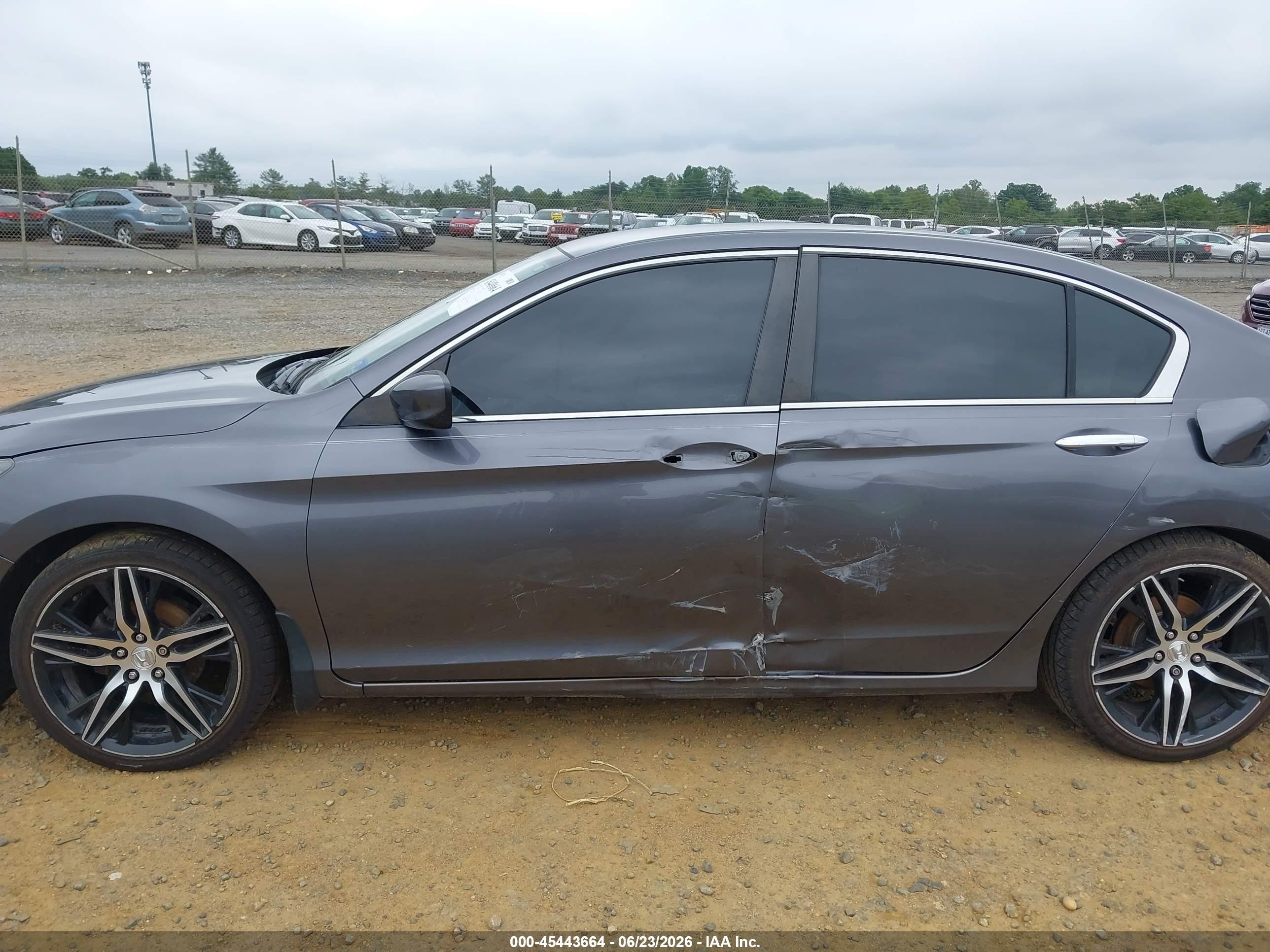 2015 Honda Accord Lx Gray vin: 1HGCR2F35FA069948