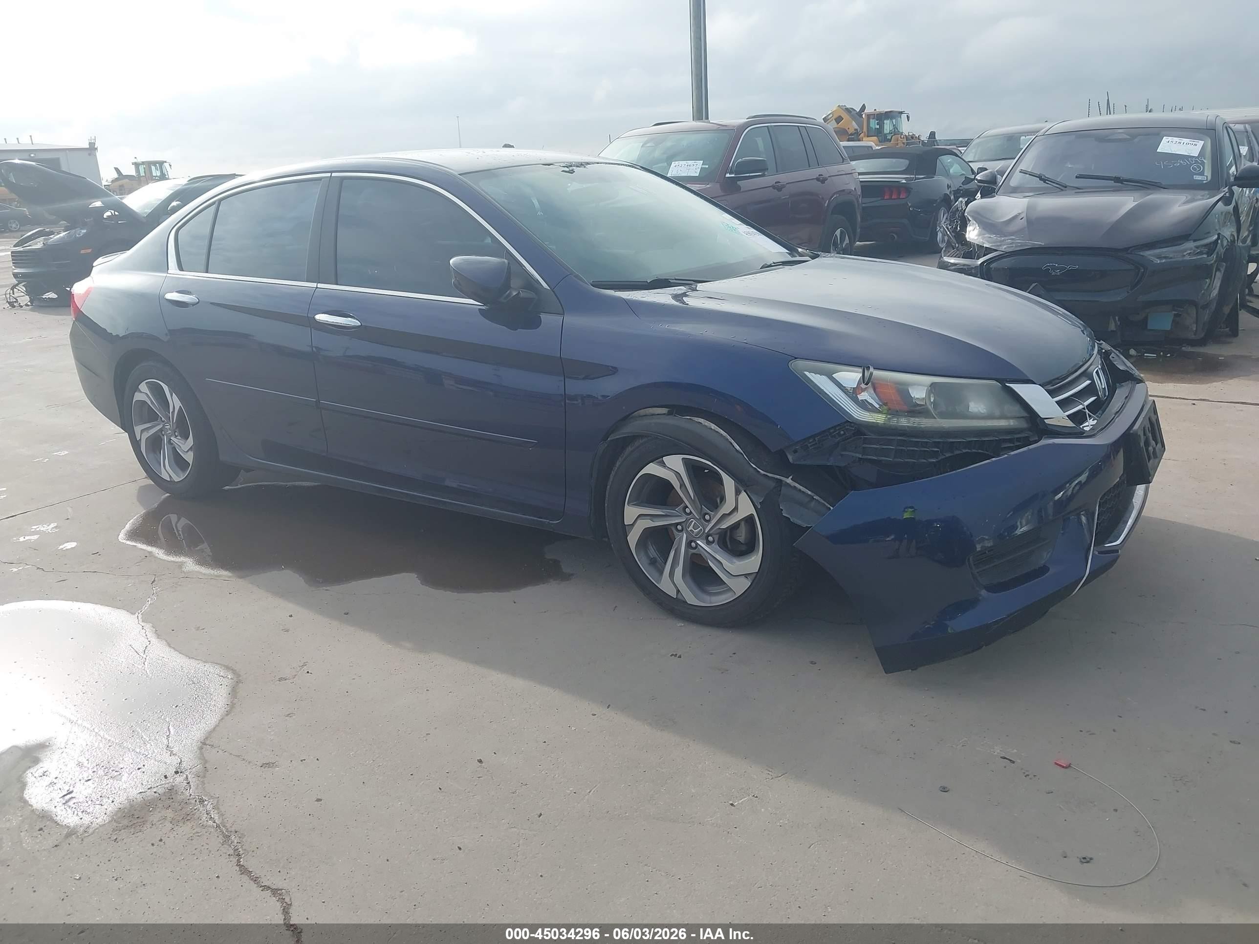 2015 Honda Accord Lx Синий vin: 1HGCR2F35FA072560