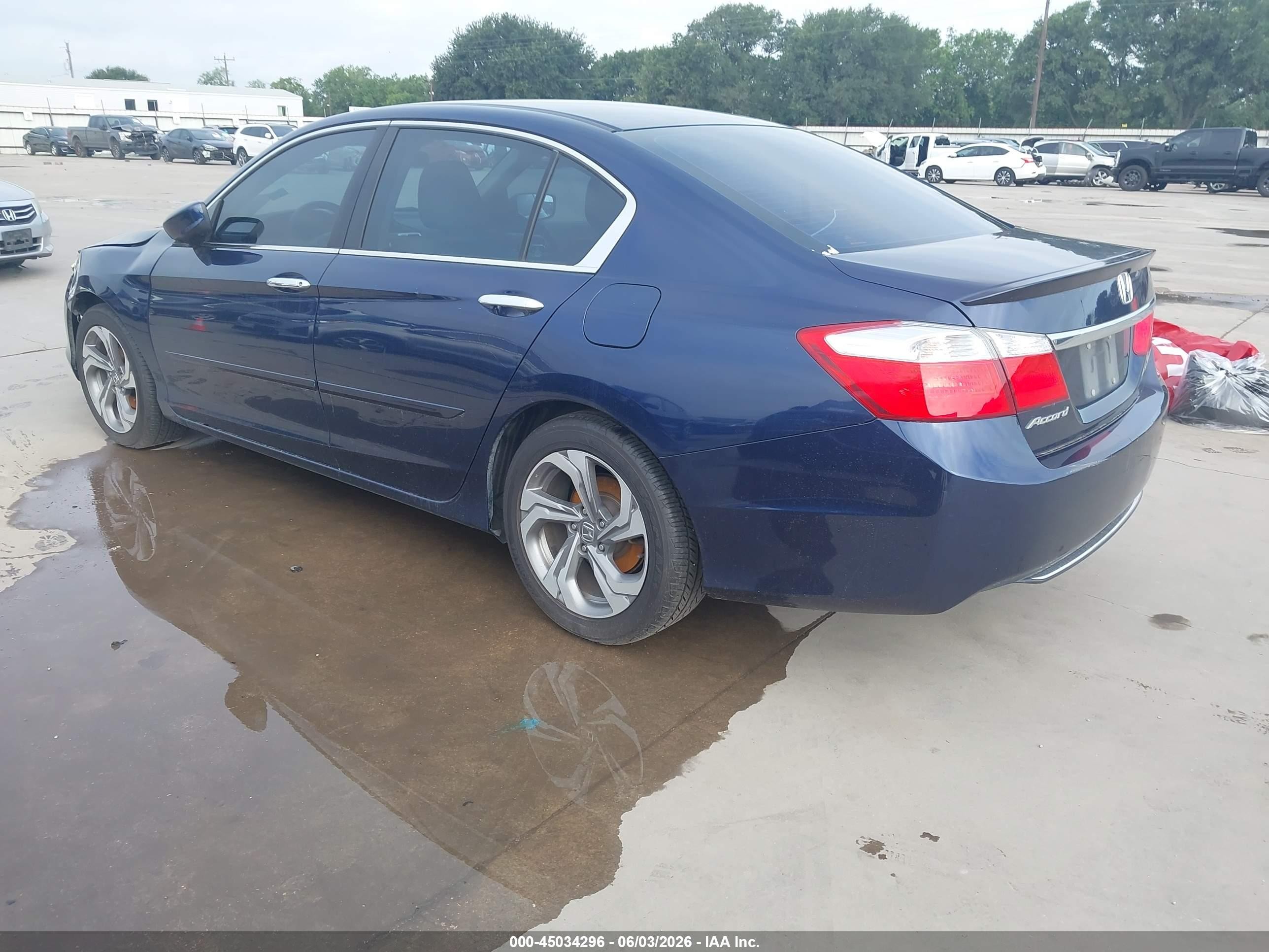 2015 Honda Accord Lx Синий vin: 1HGCR2F35FA072560