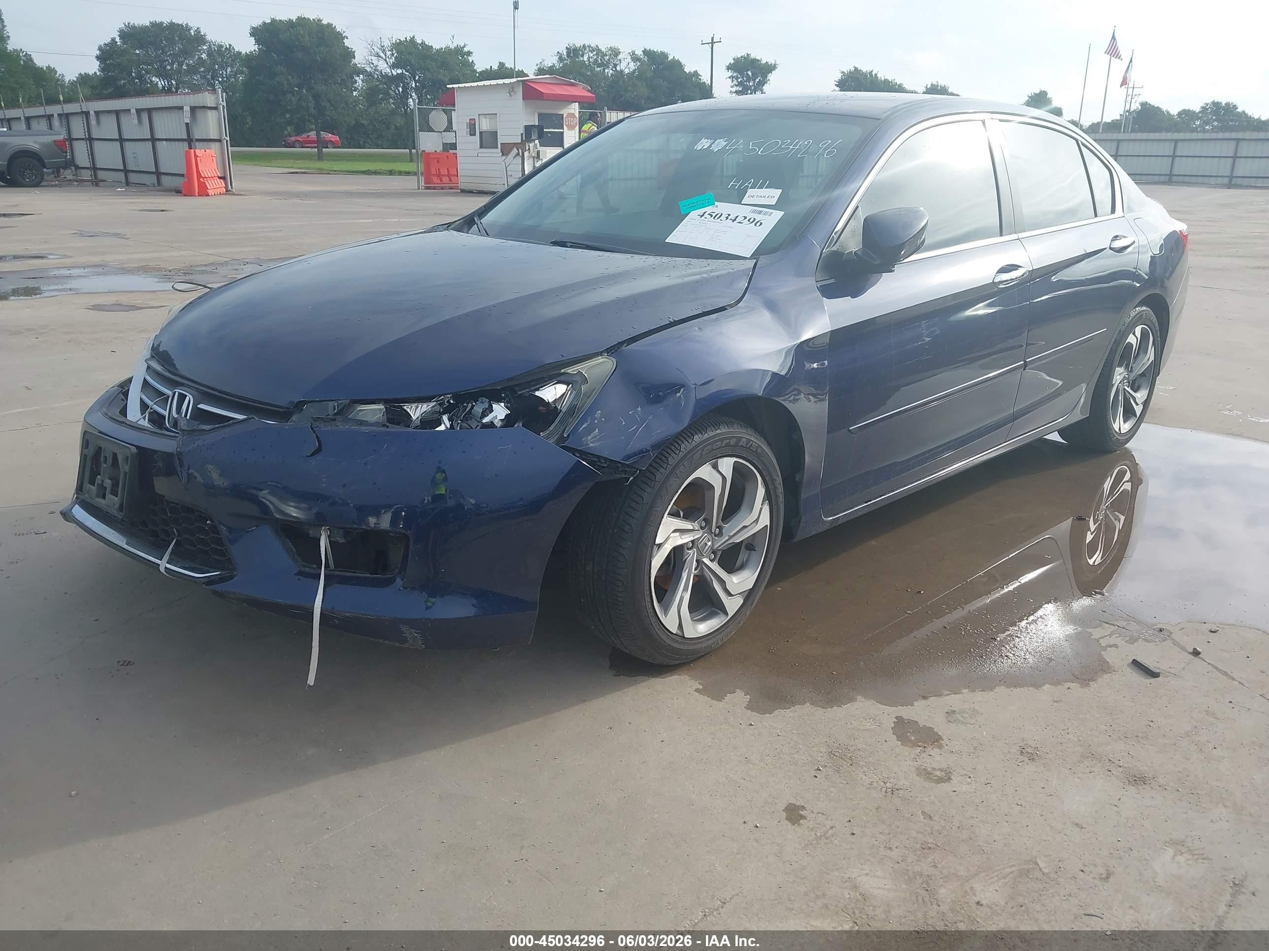 2015 Honda Accord Lx Синий vin: 1HGCR2F35FA072560
