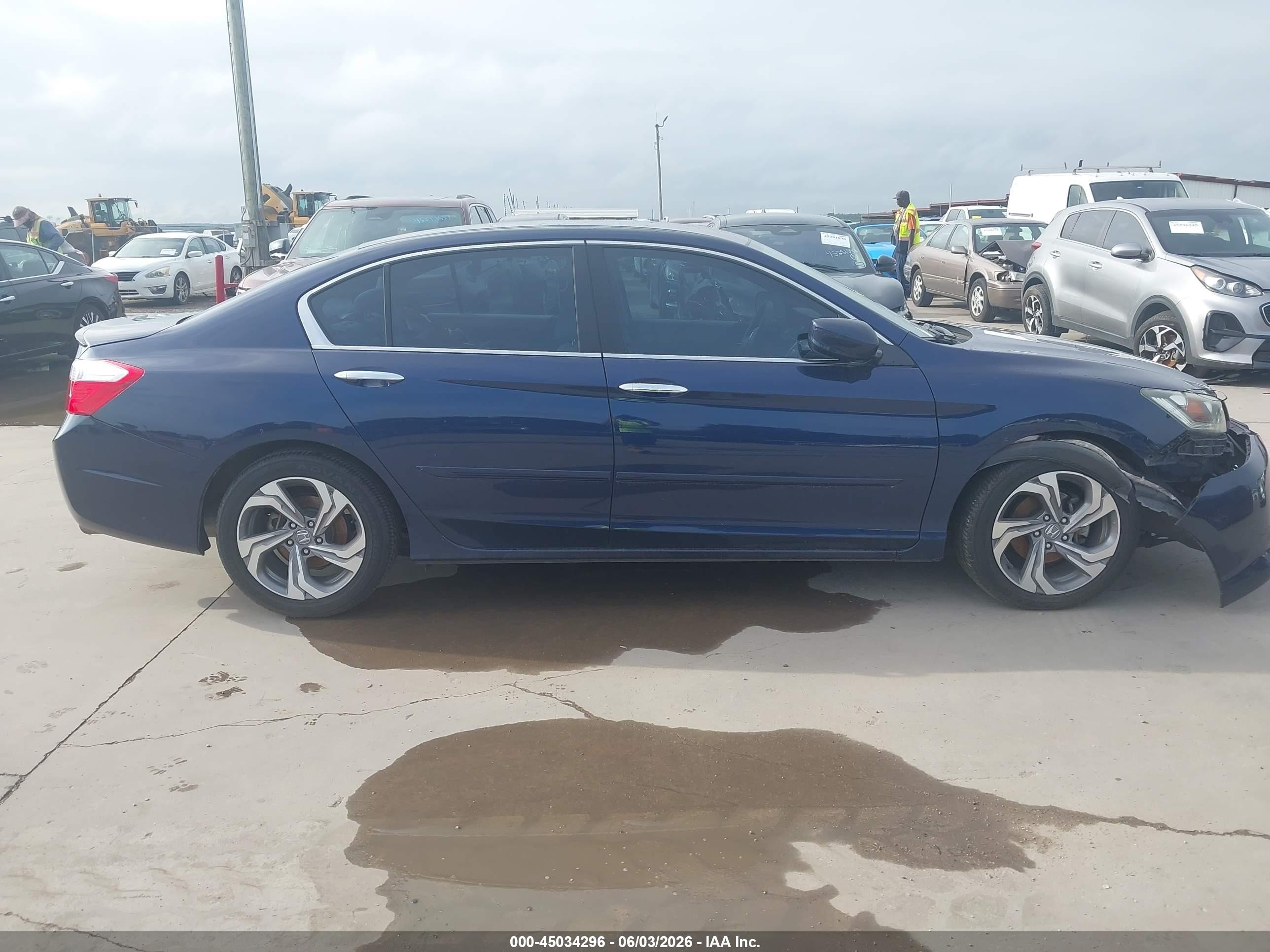 2015 Honda Accord Lx Синий vin: 1HGCR2F35FA072560