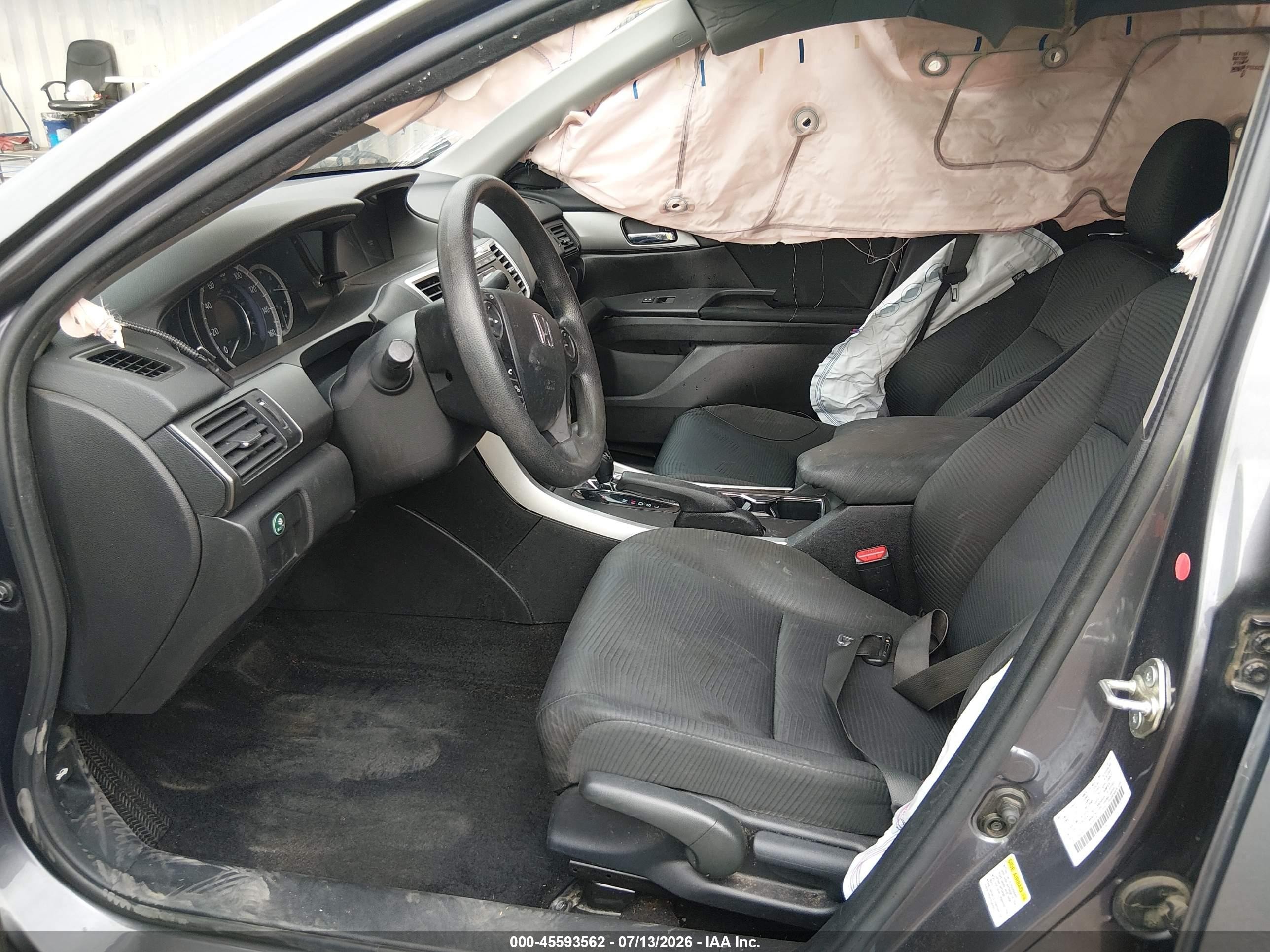 2015 Honda Accord Lx Black vin: 1HGCR2F35FA084787