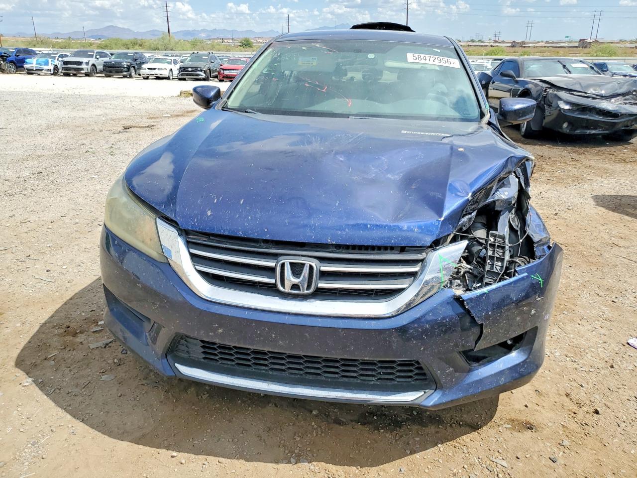 2015 Honda Accord Lx Blue vin: 1HGCR2F35FA090931