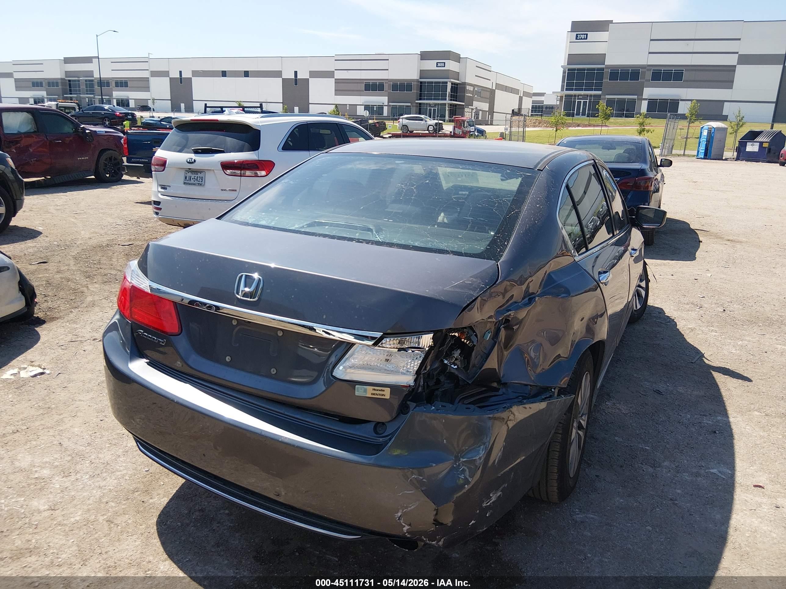 2015 Honda Accord Lx Gray vin: 1HGCR2F35FA118176
