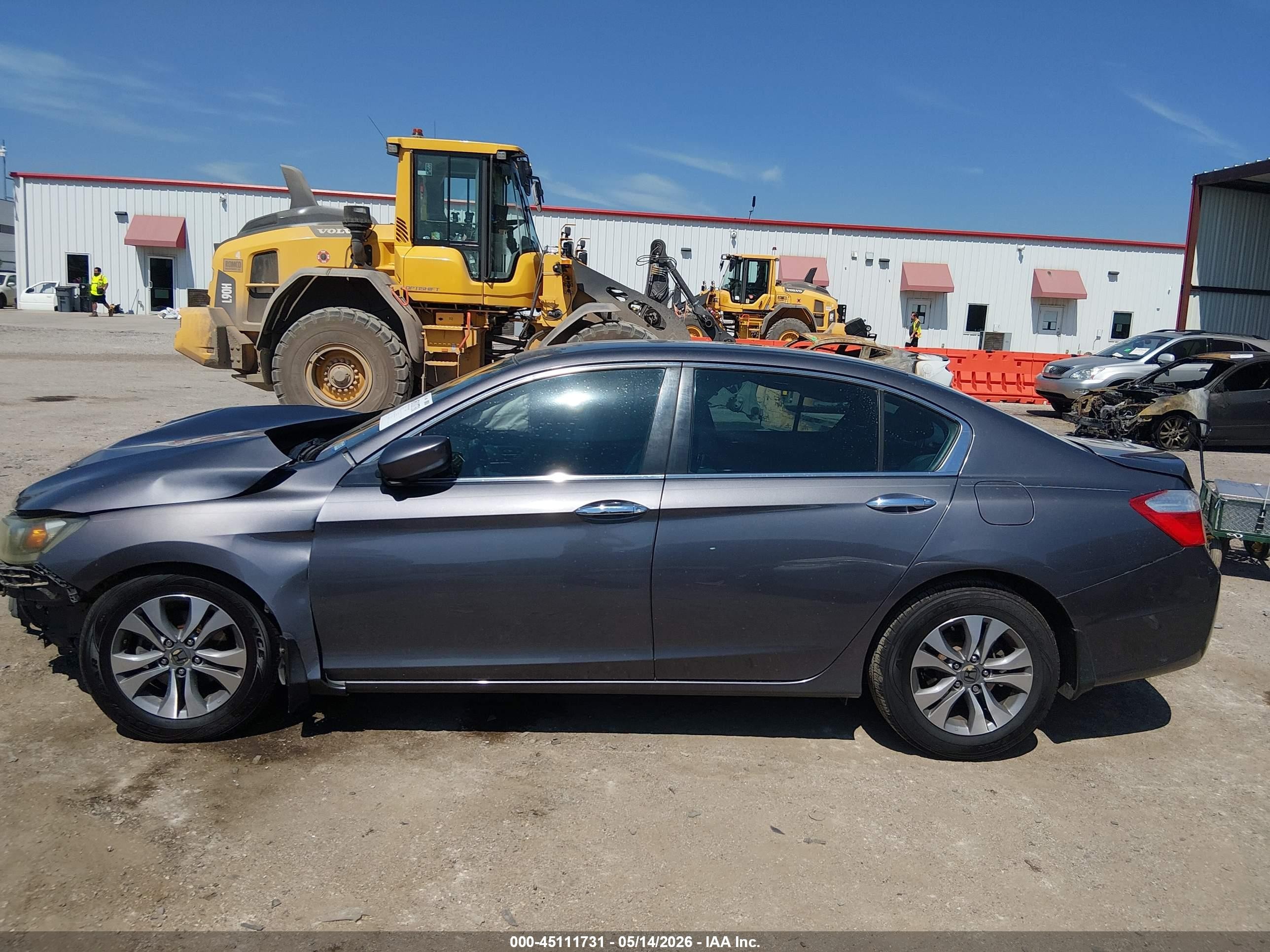 2015 Honda Accord Lx Gray vin: 1HGCR2F35FA118176