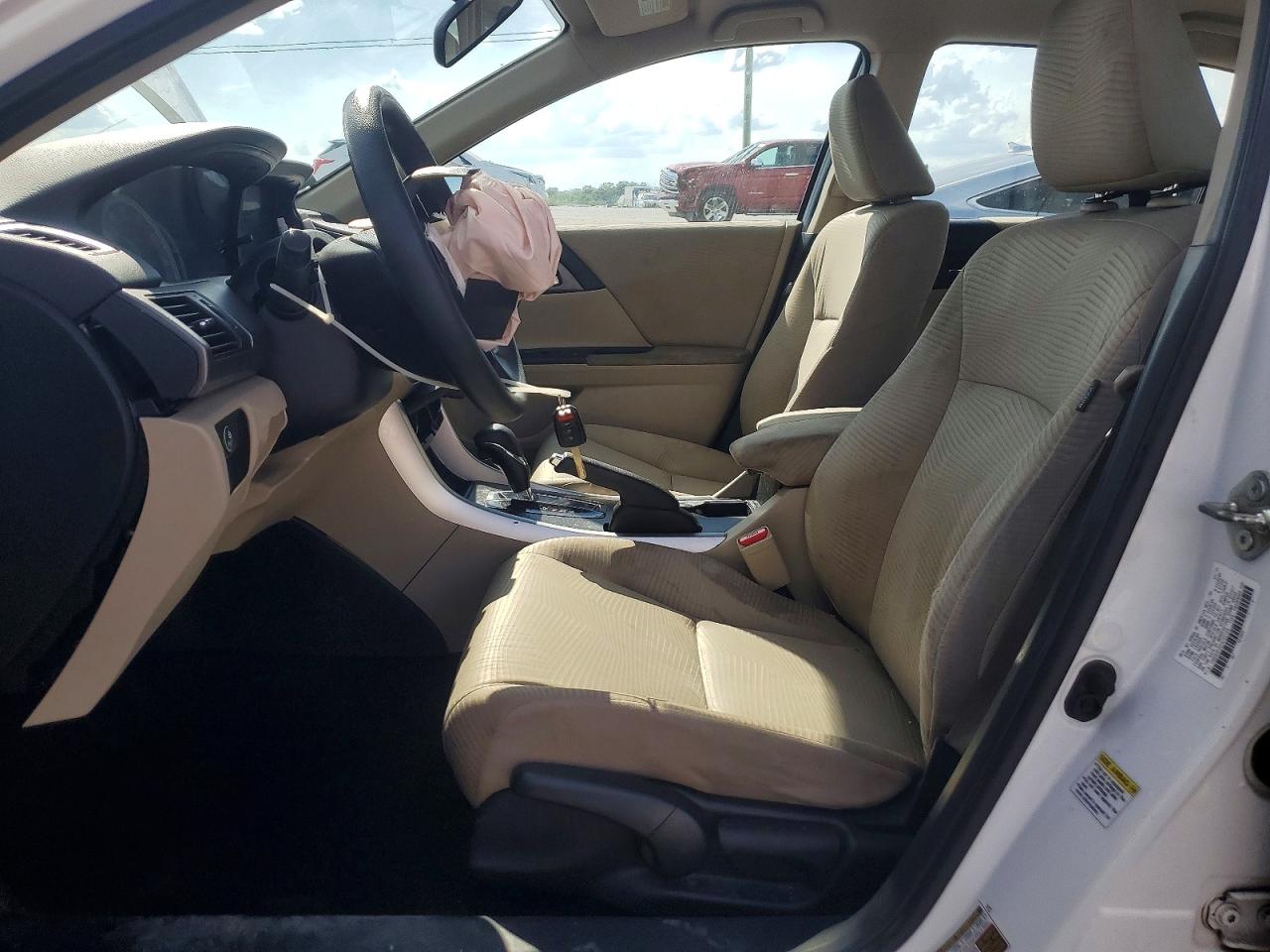 2015 Honda Accord Lx White vin: 1HGCR2F35FA123149