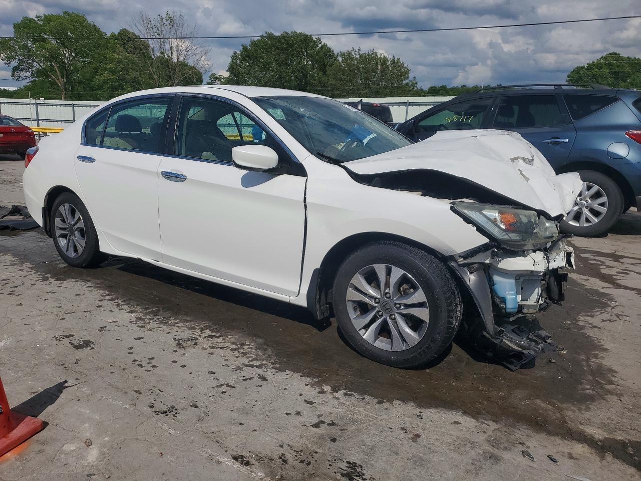 2015 Honda Accord Lx White vin: 1HGCR2F35FA123149