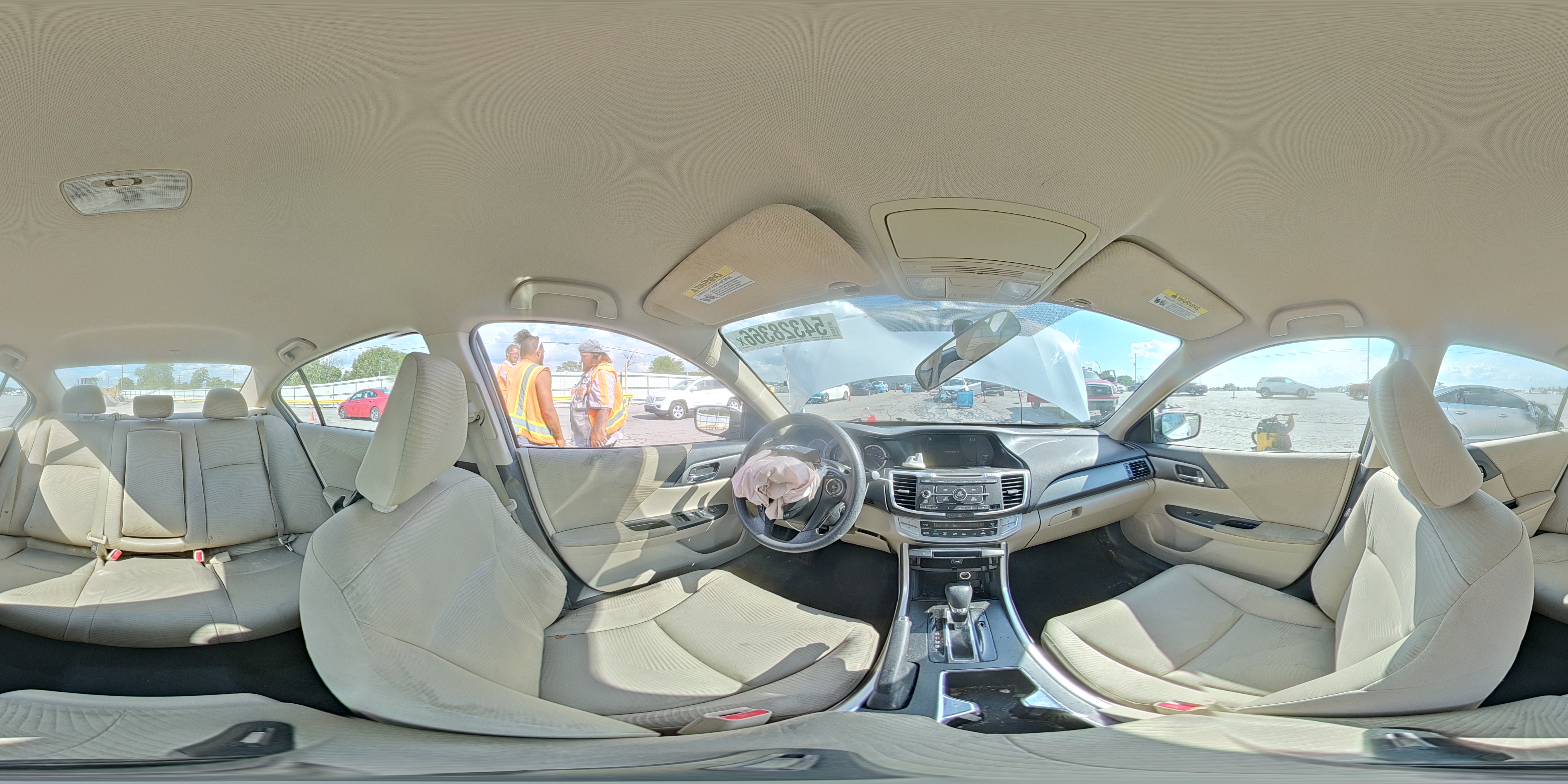 2015 Honda Accord Lx White vin: 1HGCR2F35FA123149