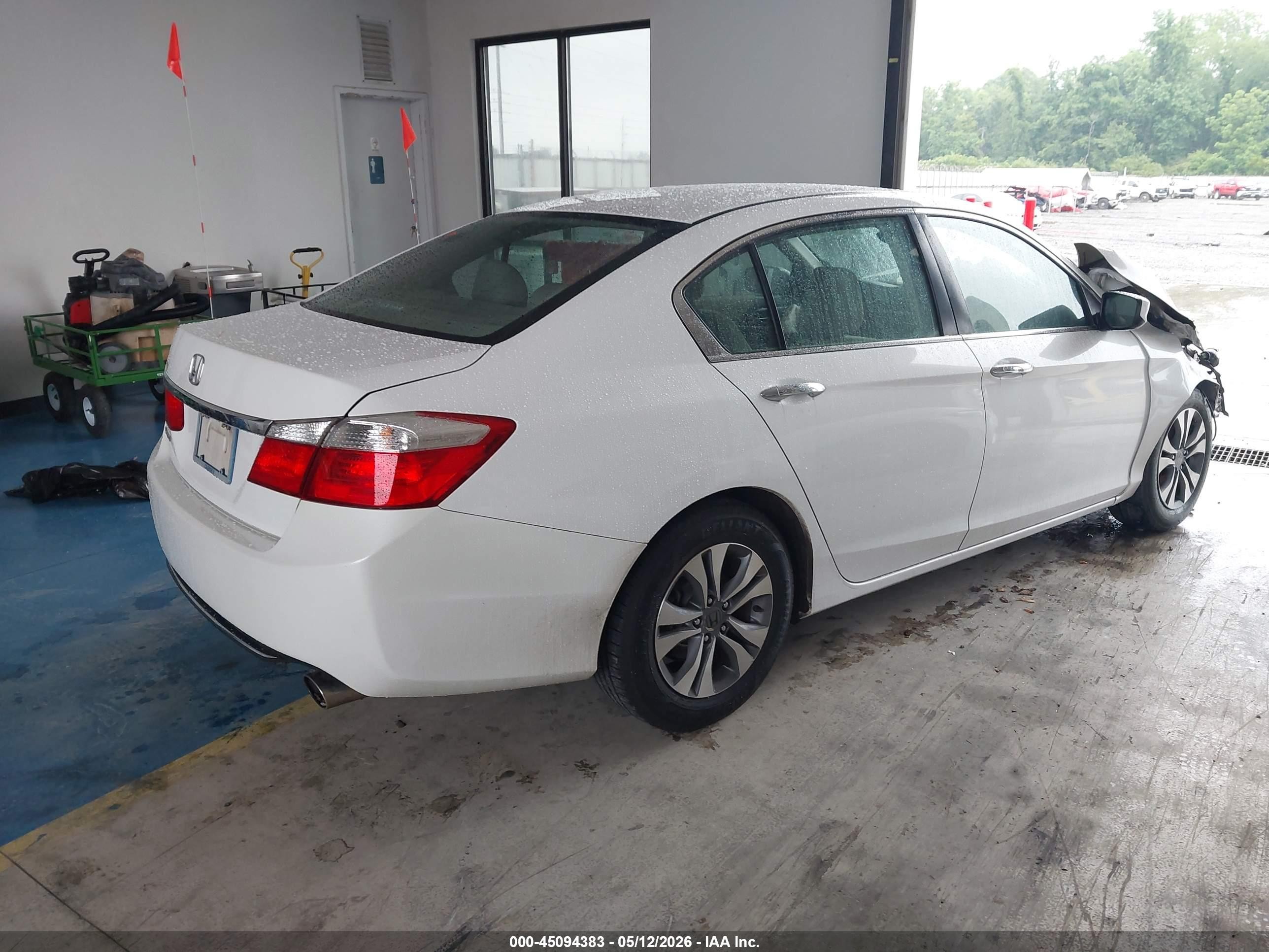 2015 Honda Accord Lx White vin: 1HGCR2F35FA123880