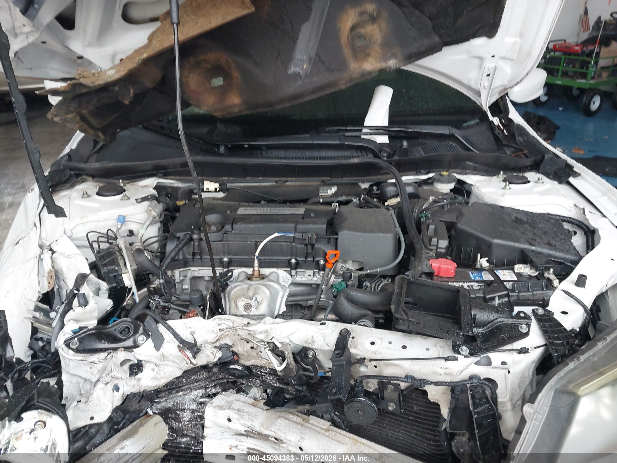 2015 Honda Accord Lx White vin: 1HGCR2F35FA123880