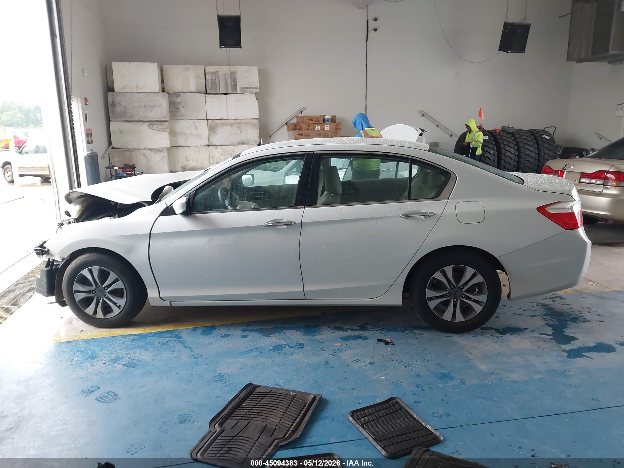 2015 Honda Accord Lx White vin: 1HGCR2F35FA123880