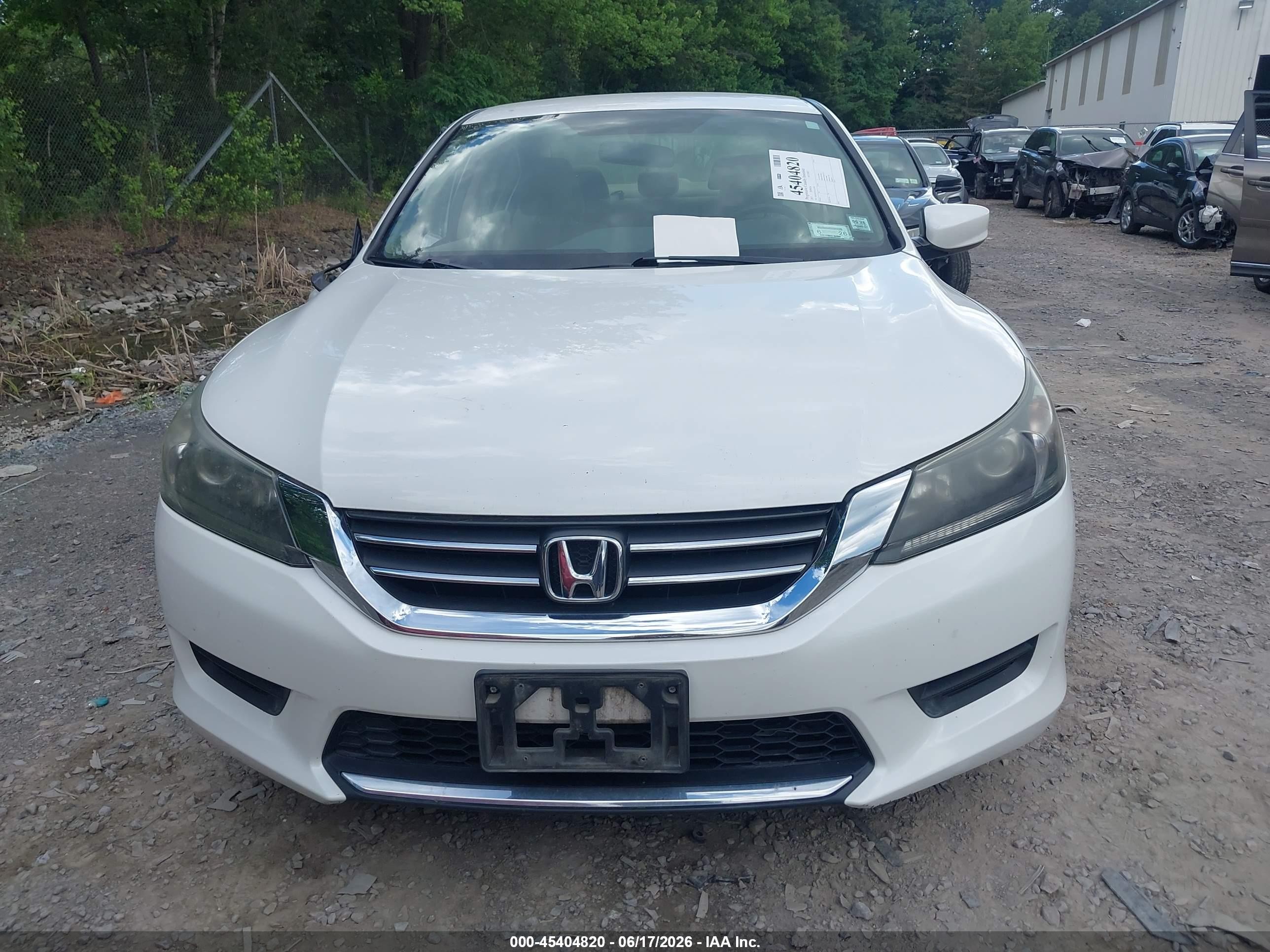2015 Honda Accord Lx White vin: 1HGCR2F35FA143501