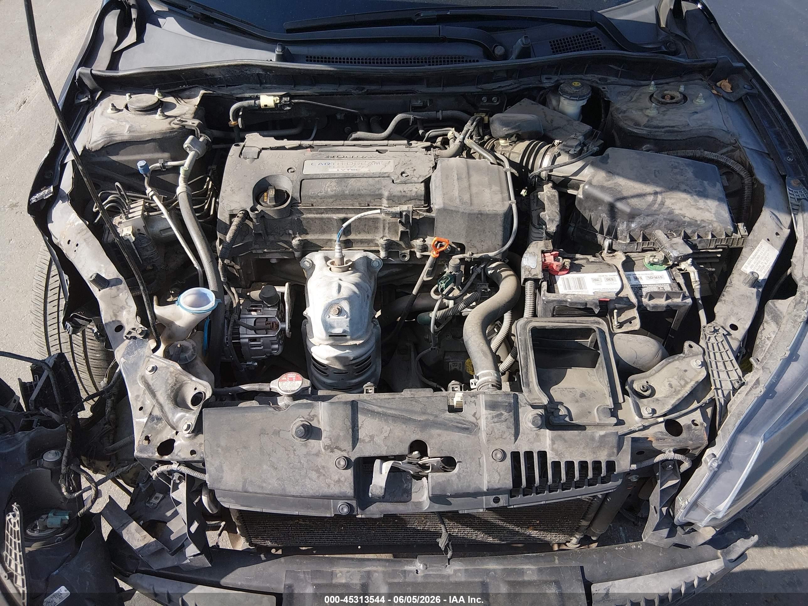 2015 Honda Accord Lx Черный vin: 1HGCR2F35FA146592