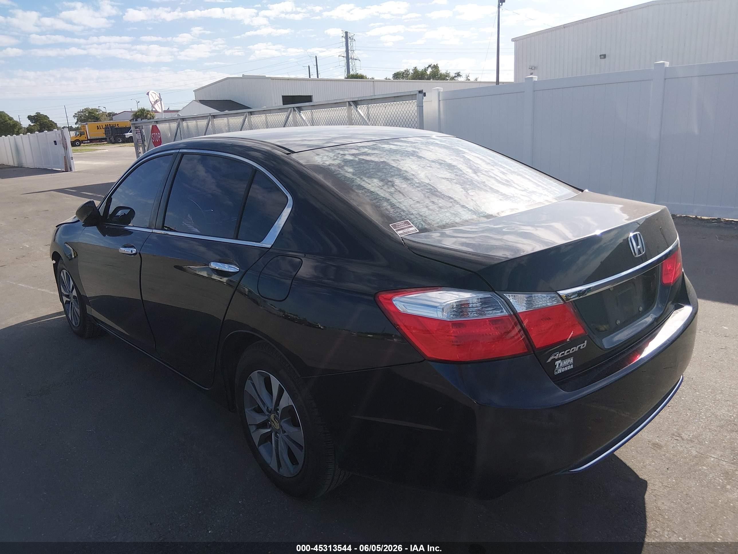 2015 Honda Accord Lx Черный vin: 1HGCR2F35FA146592