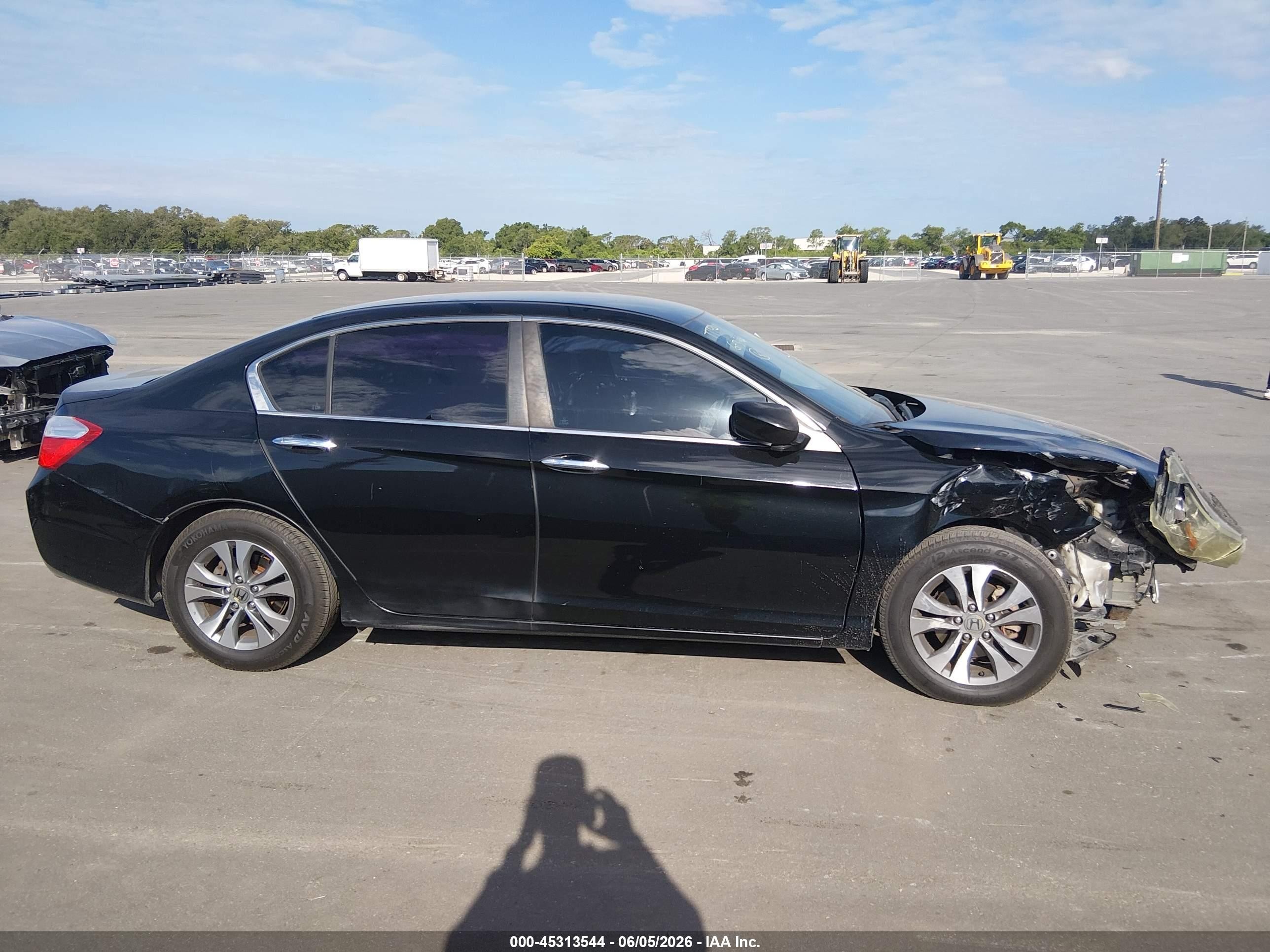 2015 Honda Accord Lx Черный vin: 1HGCR2F35FA146592