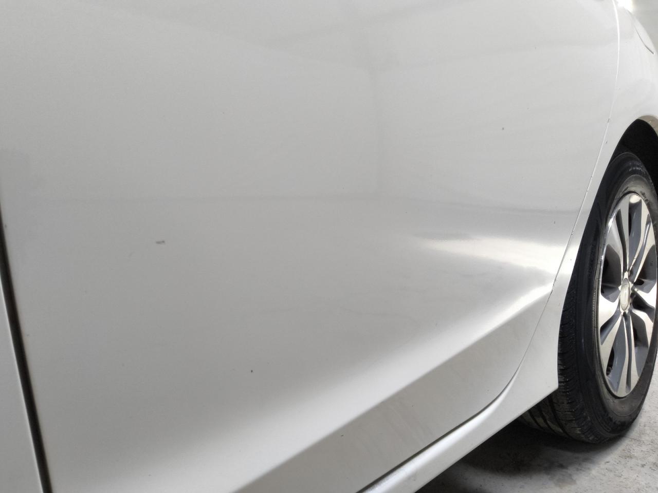 2015 Honda Accord Lx White vin: 1HGCR2F35FA182105 Damage: Left Rear Door, Chipped, 2