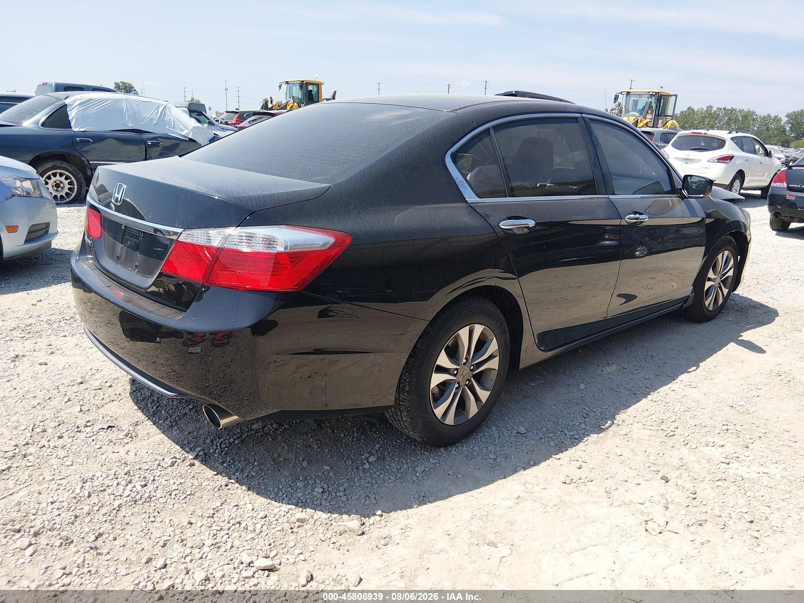 2015 Honda Accord Lx Черный vin: 1HGCR2F35FA183092