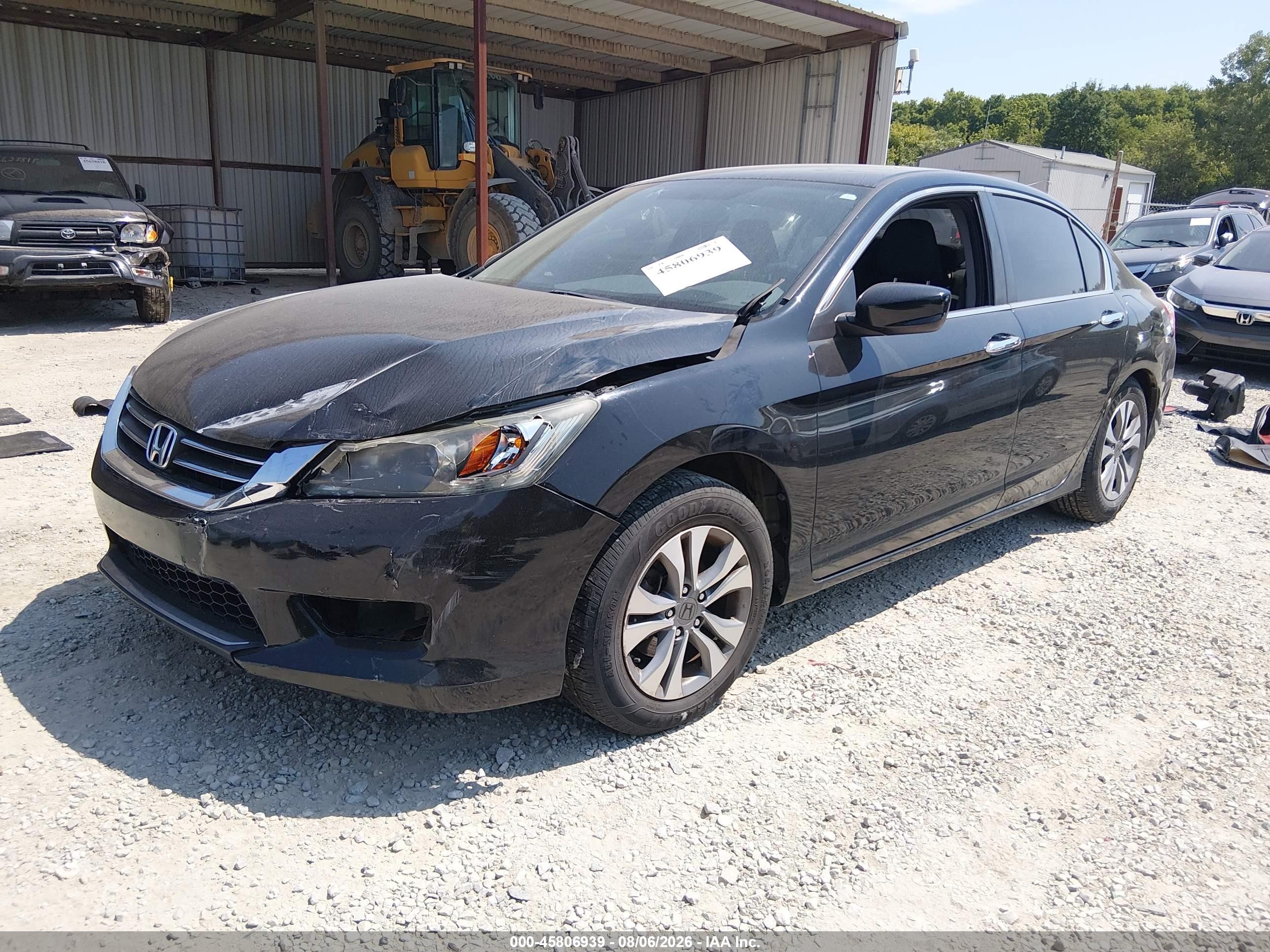 2015 Honda Accord Lx Черный vin: 1HGCR2F35FA183092
