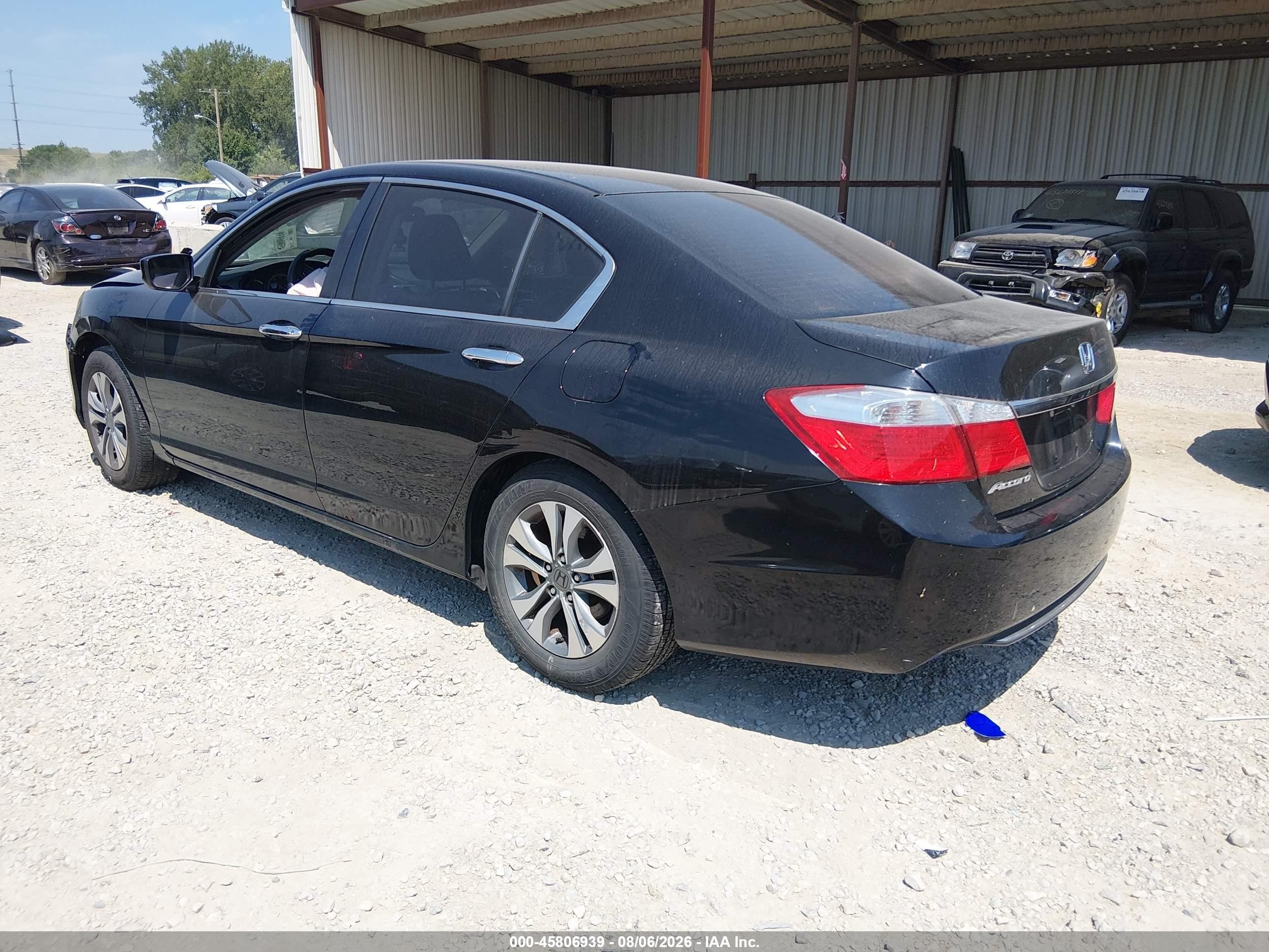2015 Honda Accord Lx Черный vin: 1HGCR2F35FA183092