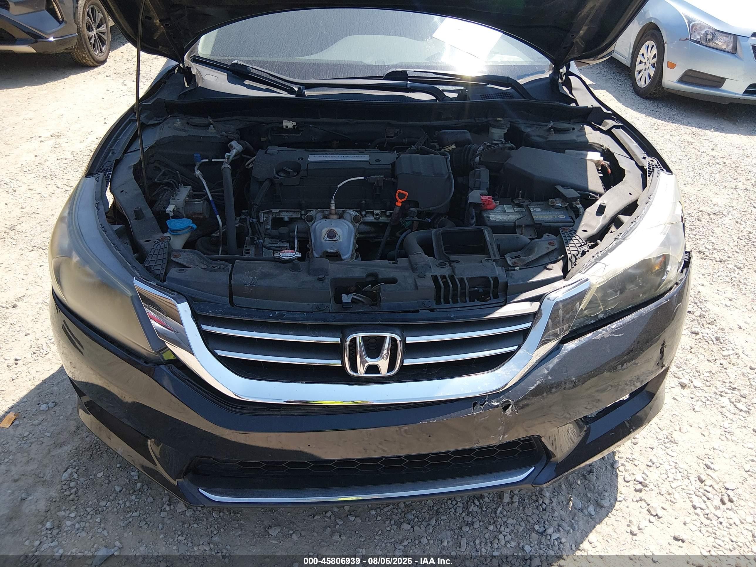 2015 Honda Accord Lx Черный vin: 1HGCR2F35FA183092