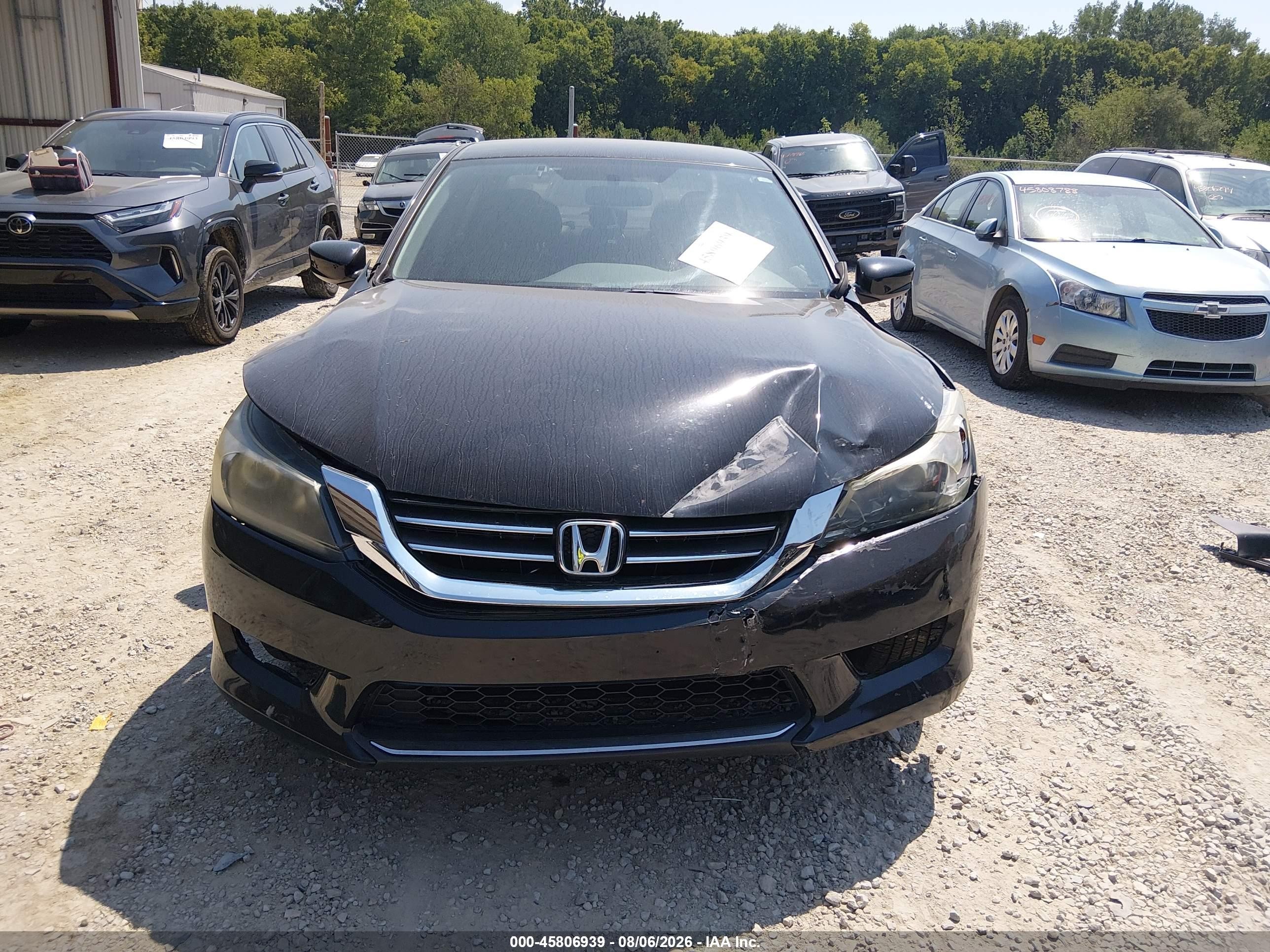 2015 Honda Accord Lx Черный vin: 1HGCR2F35FA183092