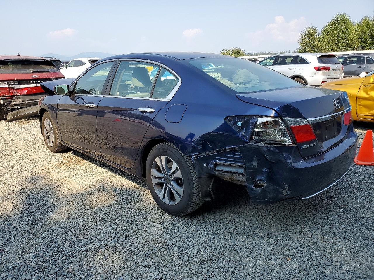 2015 Honda Accord Lx Blue vin: 1HGCR2F35FA192259