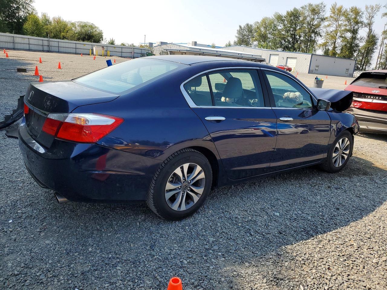 2015 Honda Accord Lx Blue vin: 1HGCR2F35FA192259