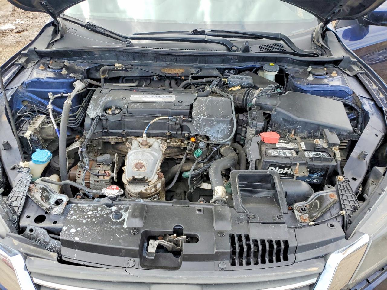 2015 Honda Accord Lx Blue vin: 1HGCR2F35FA198191