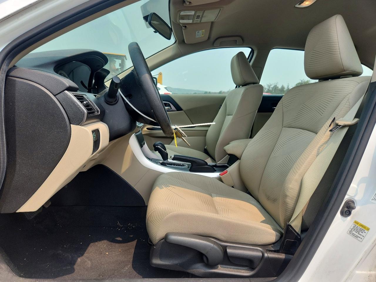 2015 Honda Accord Lx White vin: 1HGCR2F35FA210758