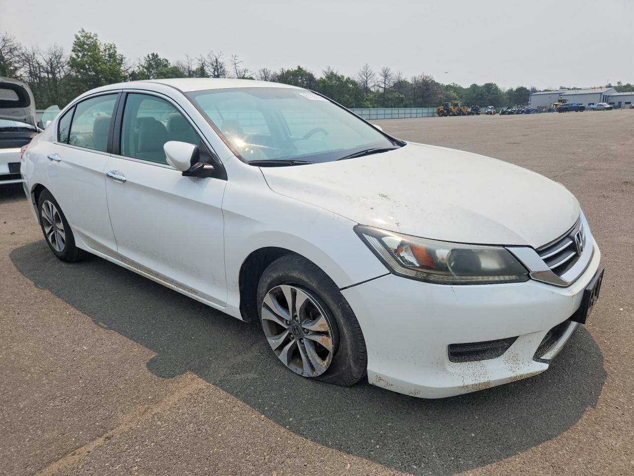 2015 Honda Accord Lx White vin: 1HGCR2F35FA210758