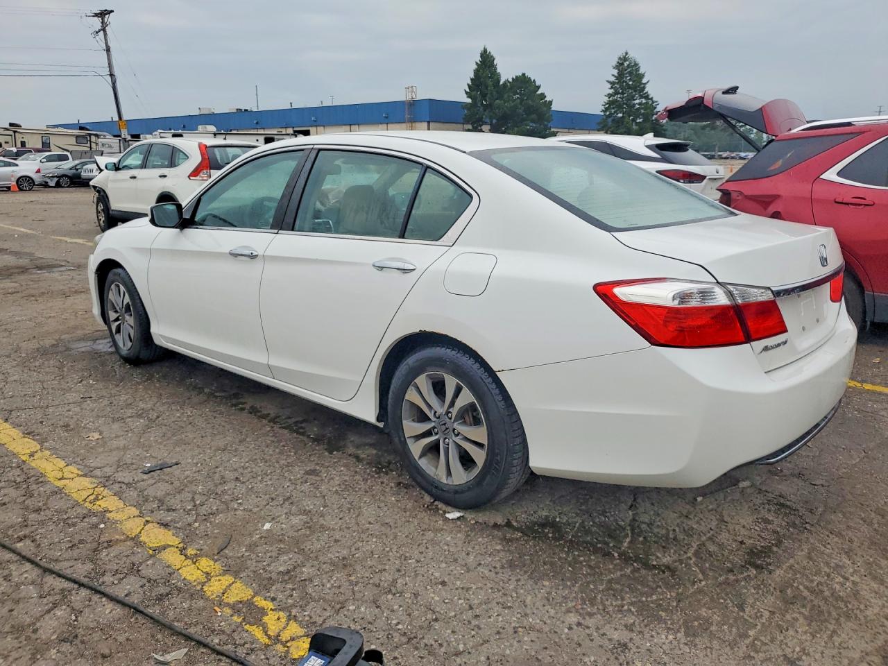 2015 Honda Accord Lx White vin: 1HGCR2F35FA211747