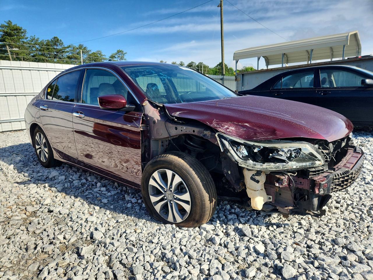 2015 Honda Accord Lx Темно-бордовый vin: 1HGCR2F35FA218259