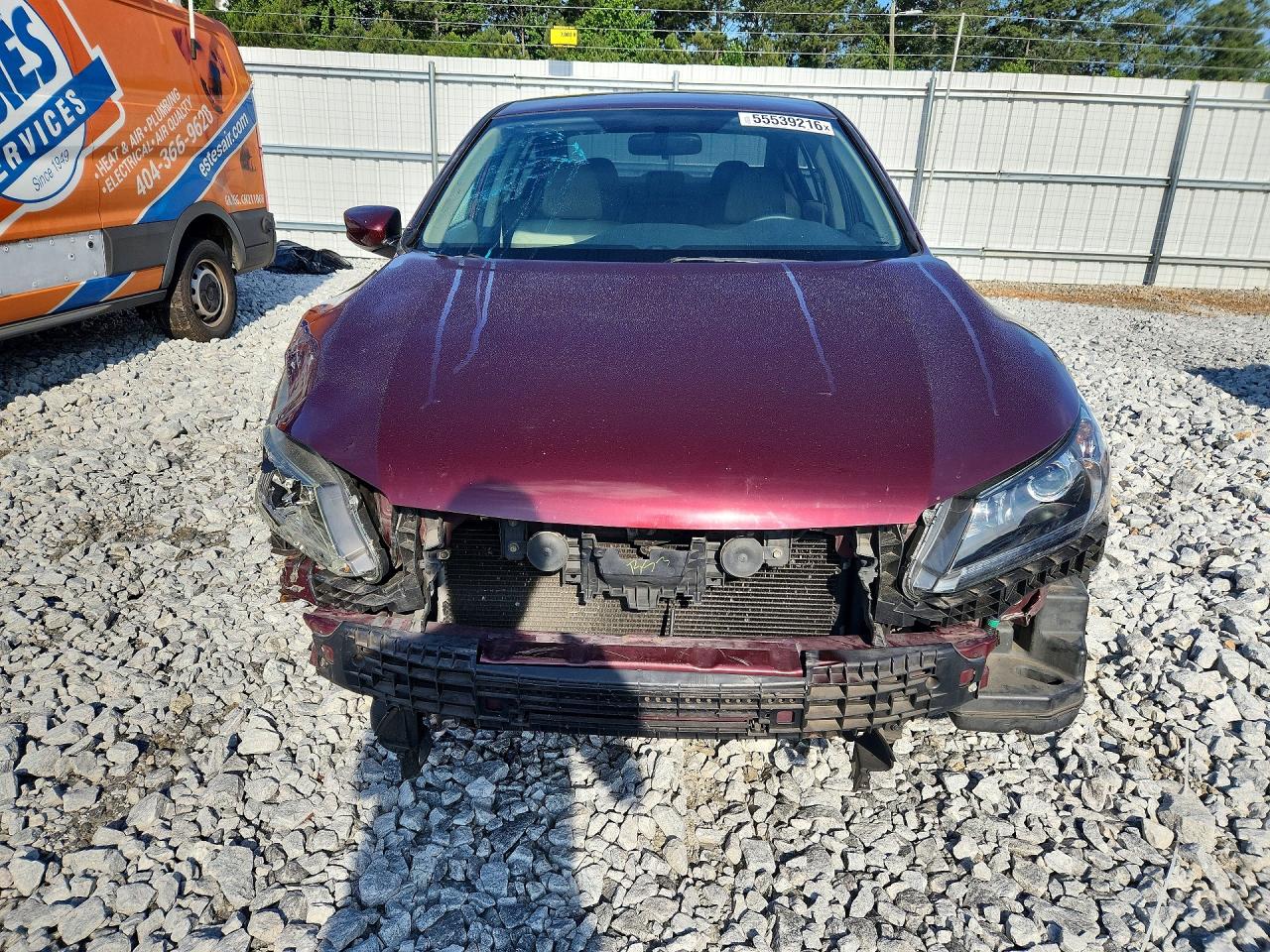 2015 Honda Accord Lx Темно-бордовый vin: 1HGCR2F35FA218259