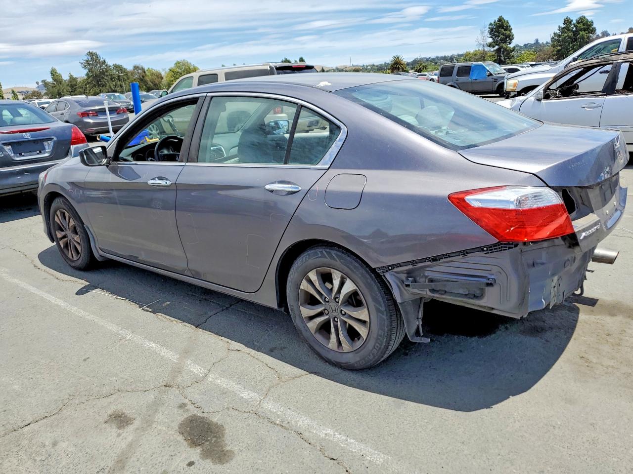 2015 Honda Accord Lx Gray vin: 1HGCR2F35FA242030