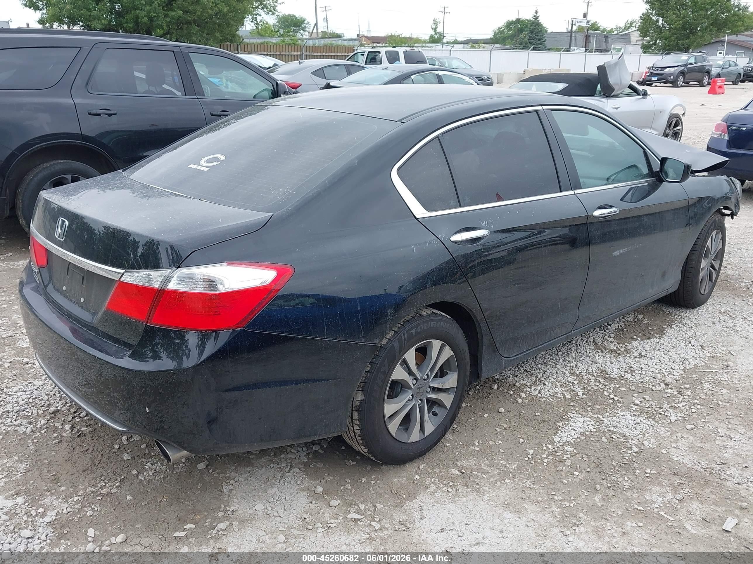 2015 Honda Accord Lx Black vin: 1HGCR2F35FA245168