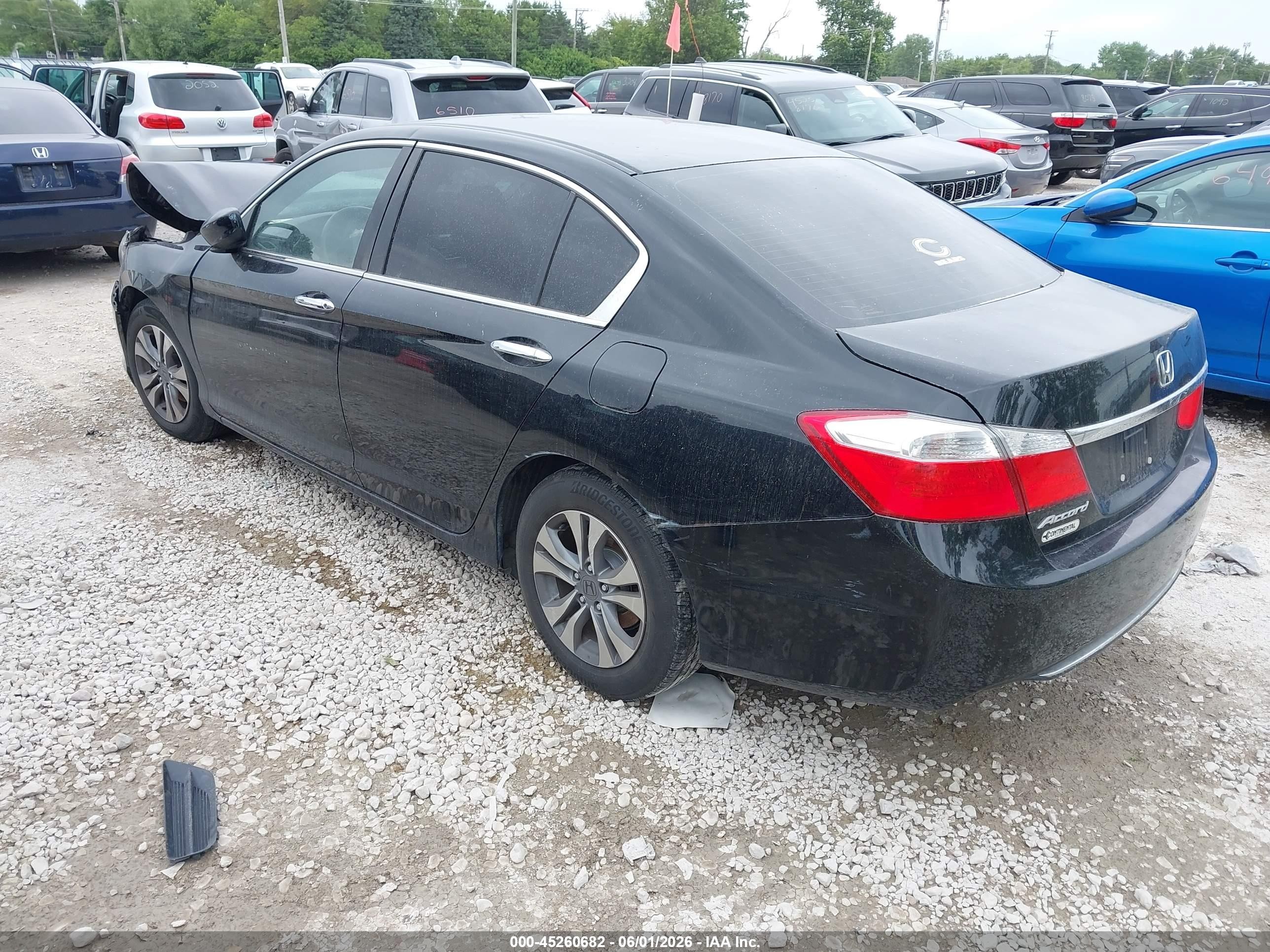 2015 Honda Accord Lx Black vin: 1HGCR2F35FA245168