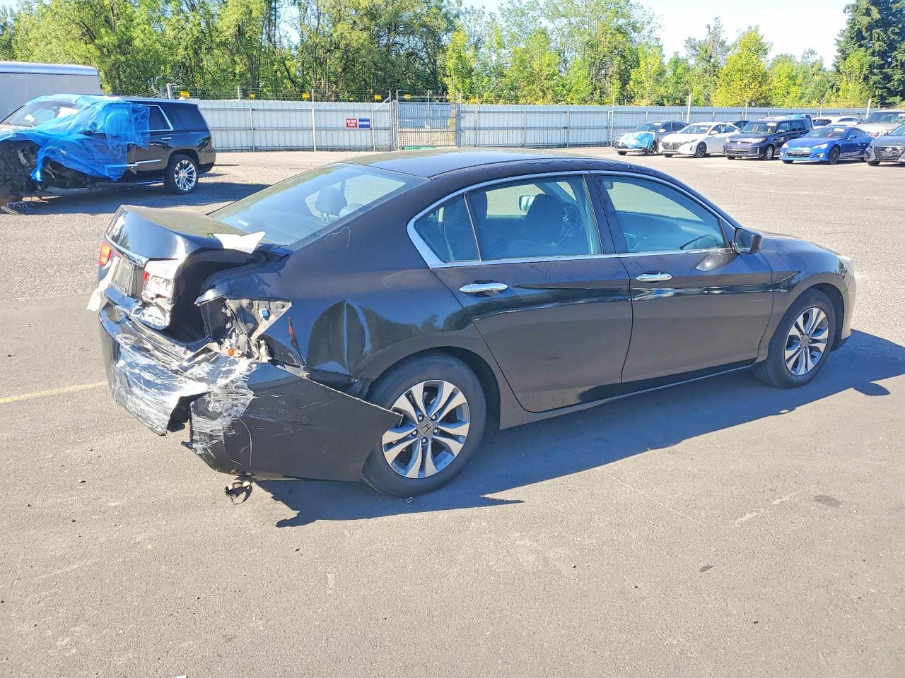 2015 Honda Accord Lx Black vin: 1HGCR2F35FA250970